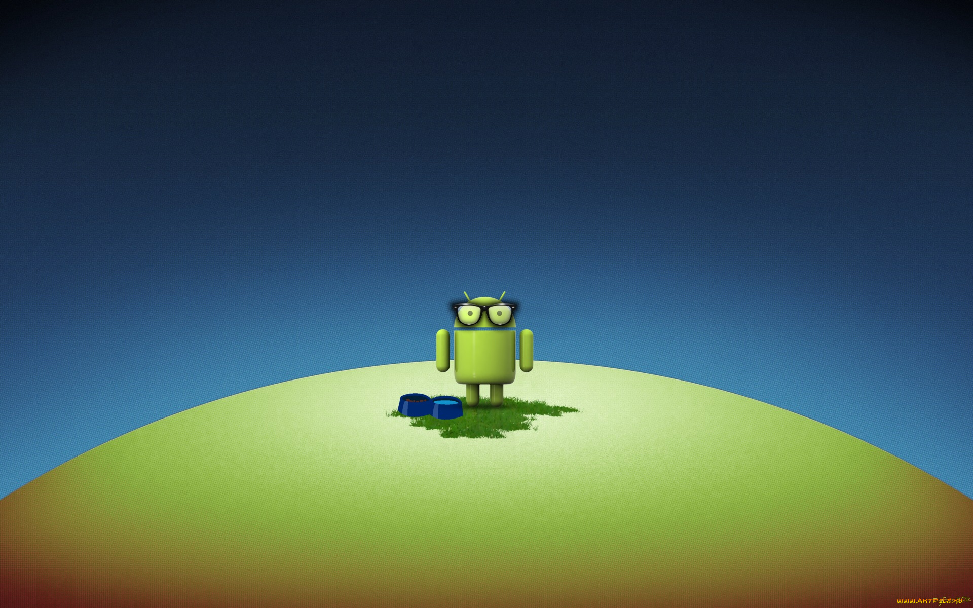 компьютеры, android, фон, логотип