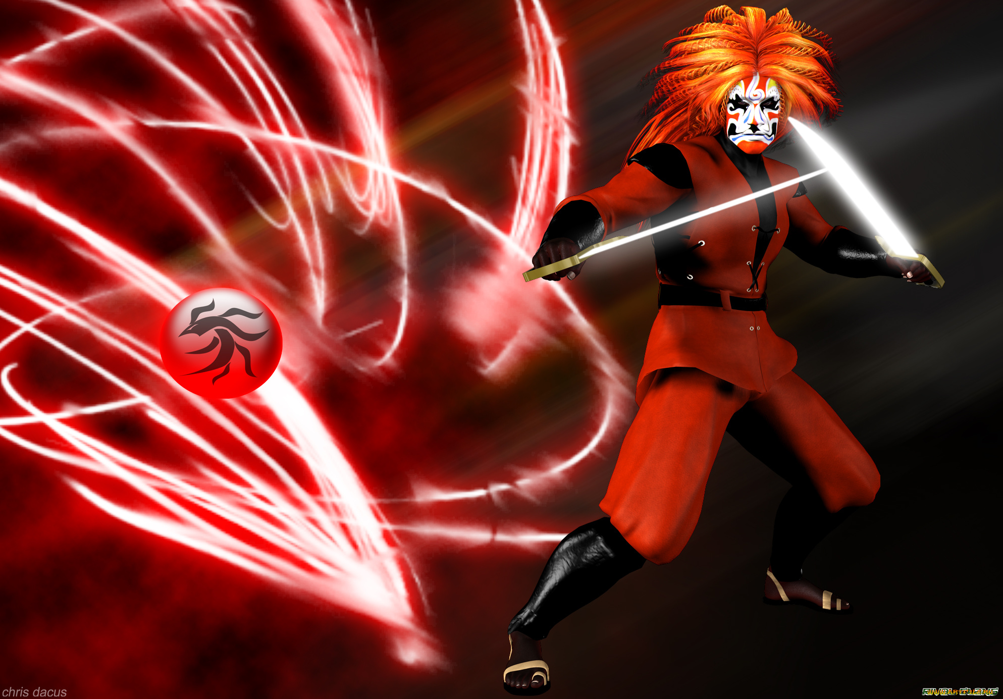 3д, графика, фантазия, , fantasy, маска, взгляд, мужчина, символ, оружие, фон