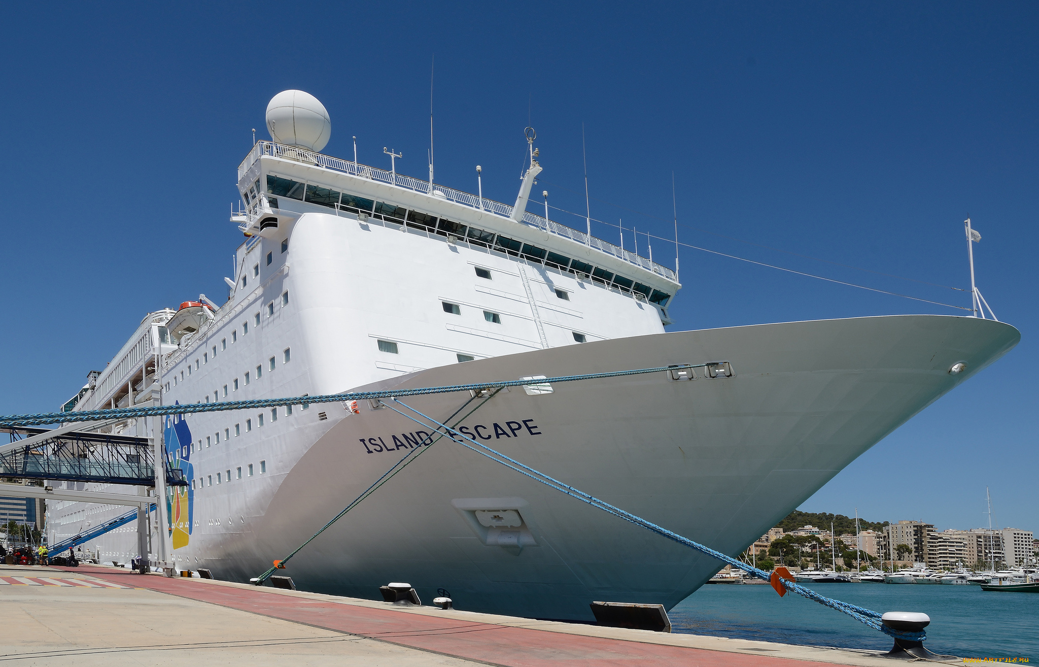 island, escape, in, palma, , majorca, корабли, лайнеры, лайнер, причал, порт