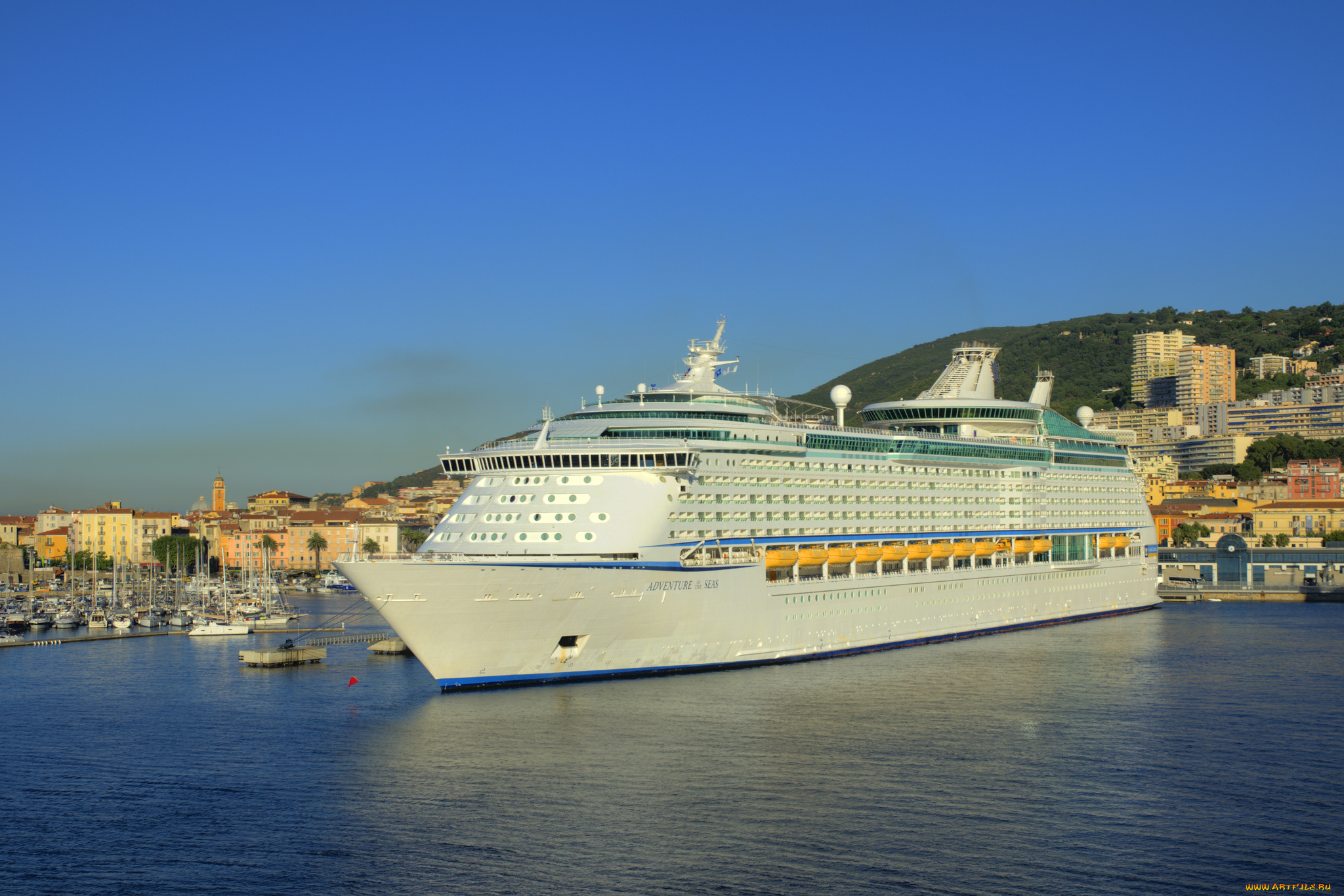 seas, in, ajaccio, , corsica, корабли, лайнеры, лайнер, причал, порт