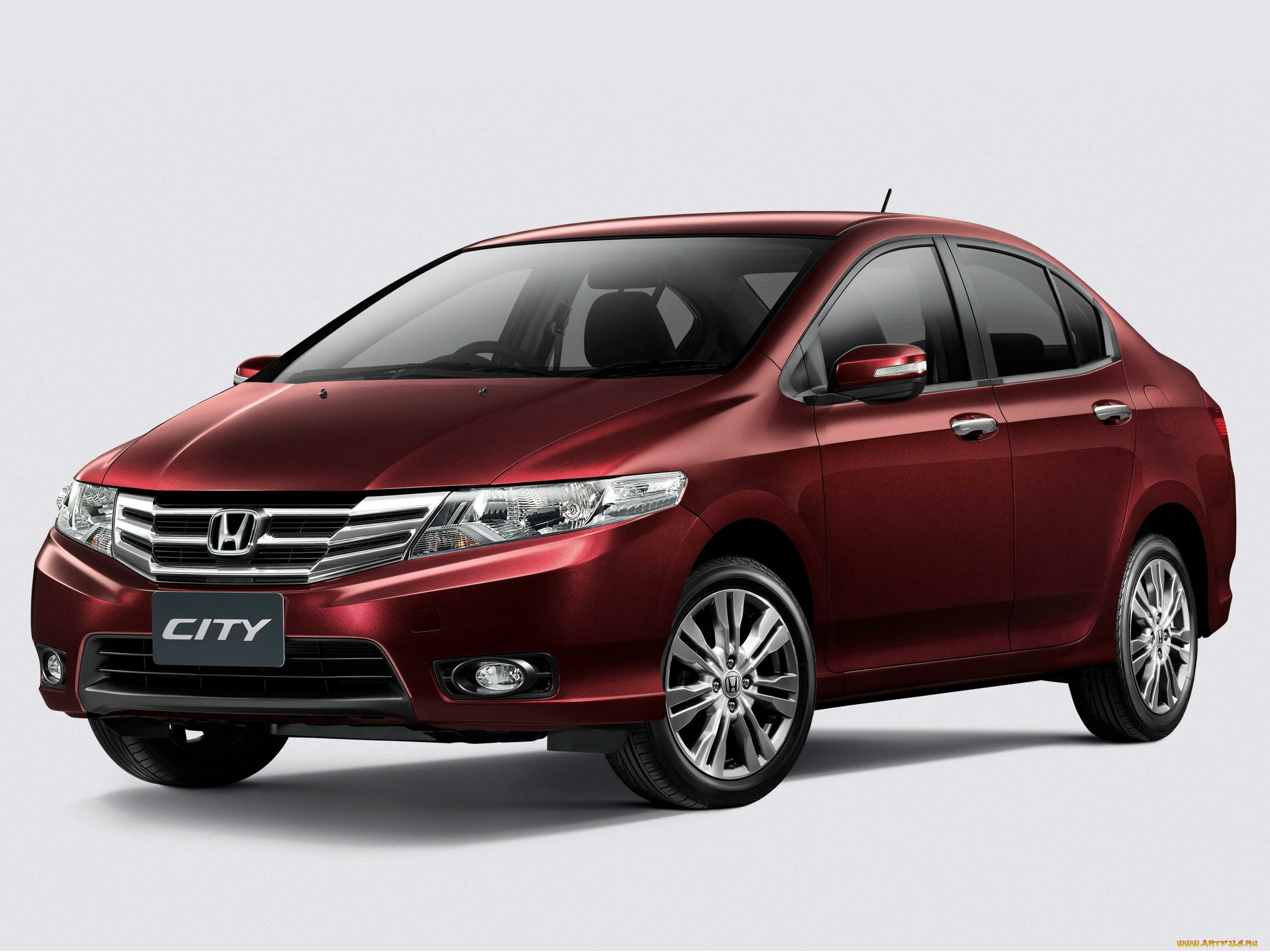 автомобили, honda, city, красный, 2012г, au-spec