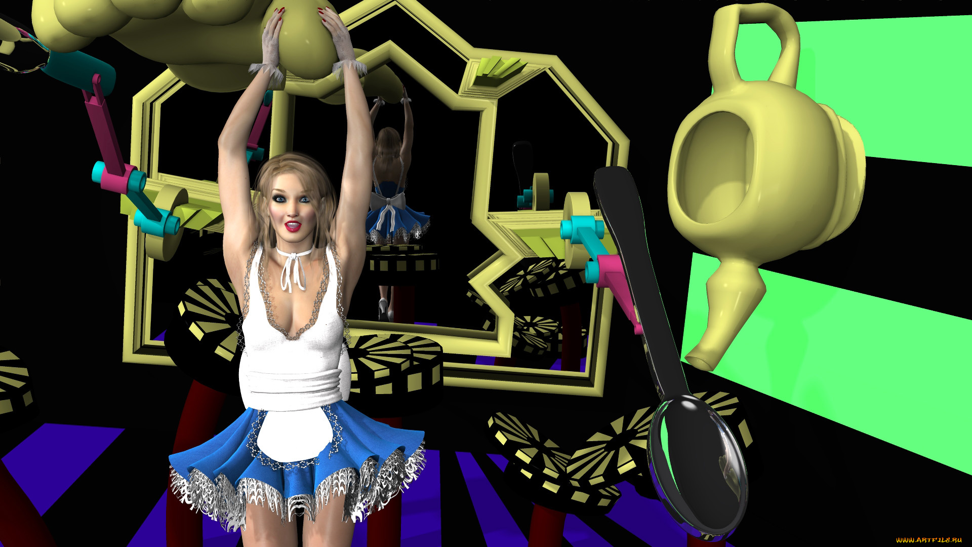 3д, графика, люди, , people, фон, взгляд, девушка