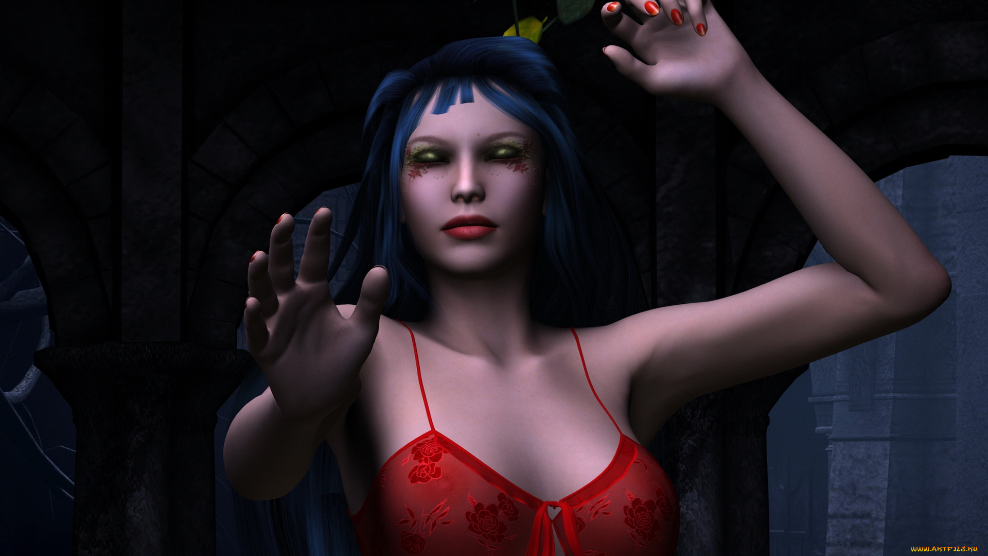 3д, графика, люди, , people, взгляд, девушка, фон