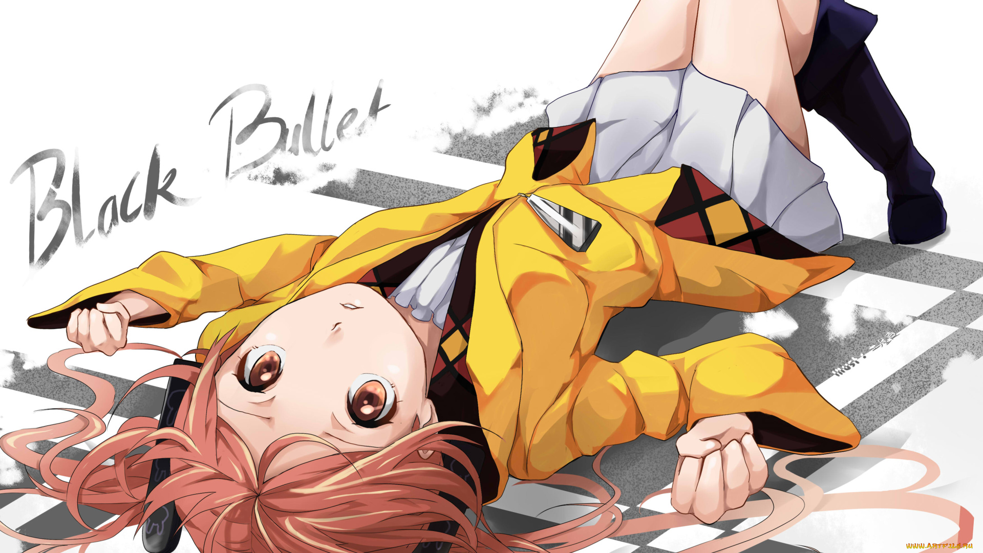 аниме, black, bullet, black, bullet, aihara, enju, черная, пуля, энджу