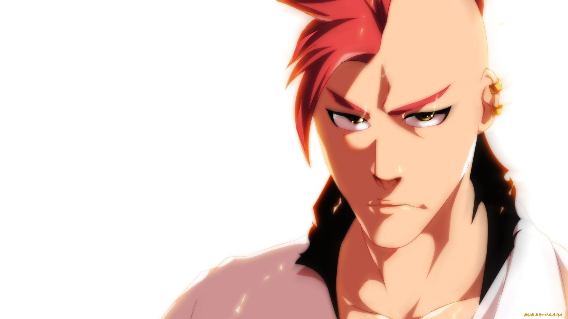 аниме, bleach, взгляд, fuuzuke, парень, арт, bazz, b