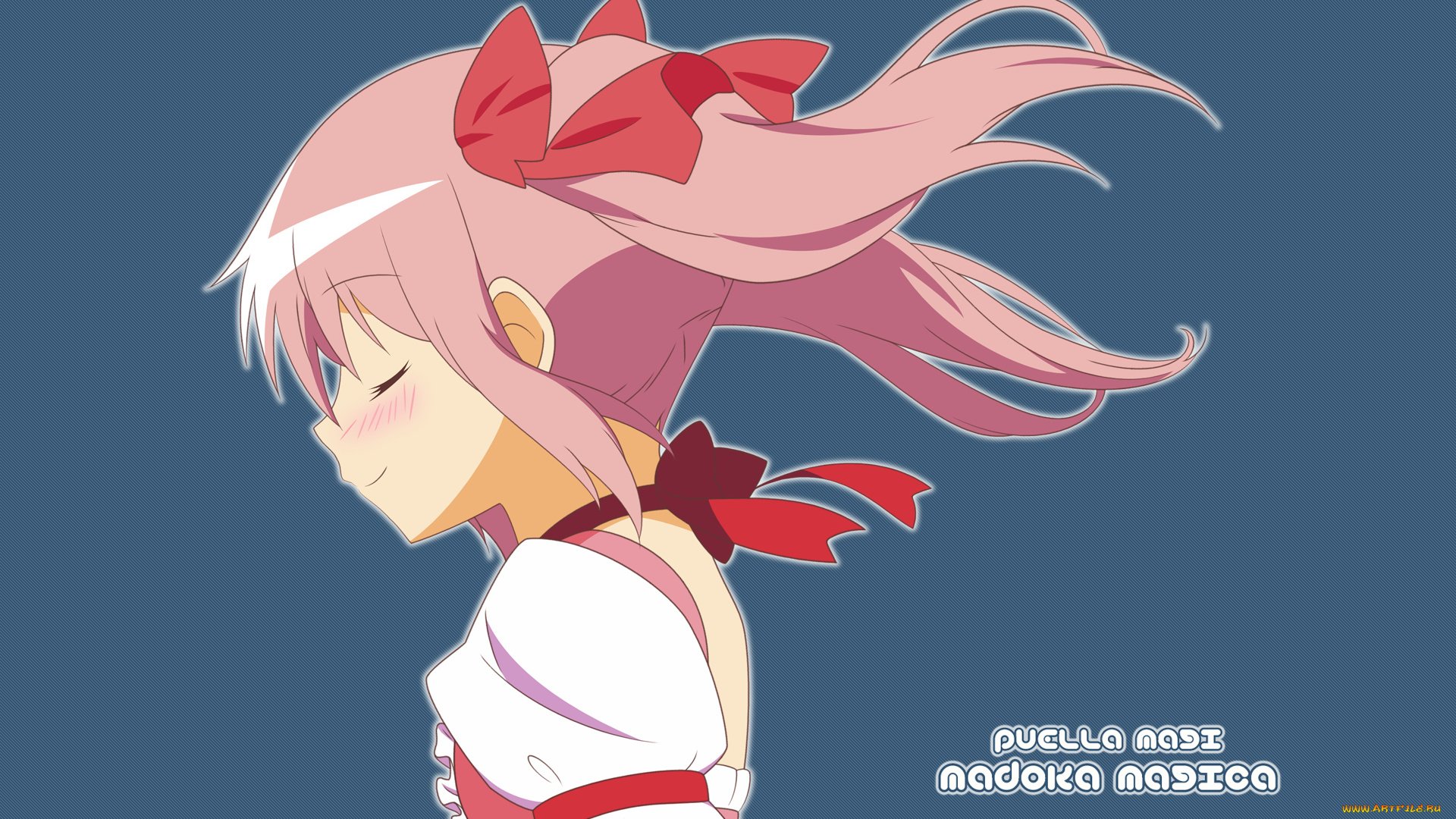 аниме, mahou, shoujo, madoka, magika, kaname, madoka, девочка, фон, mahou, shoujo, magica