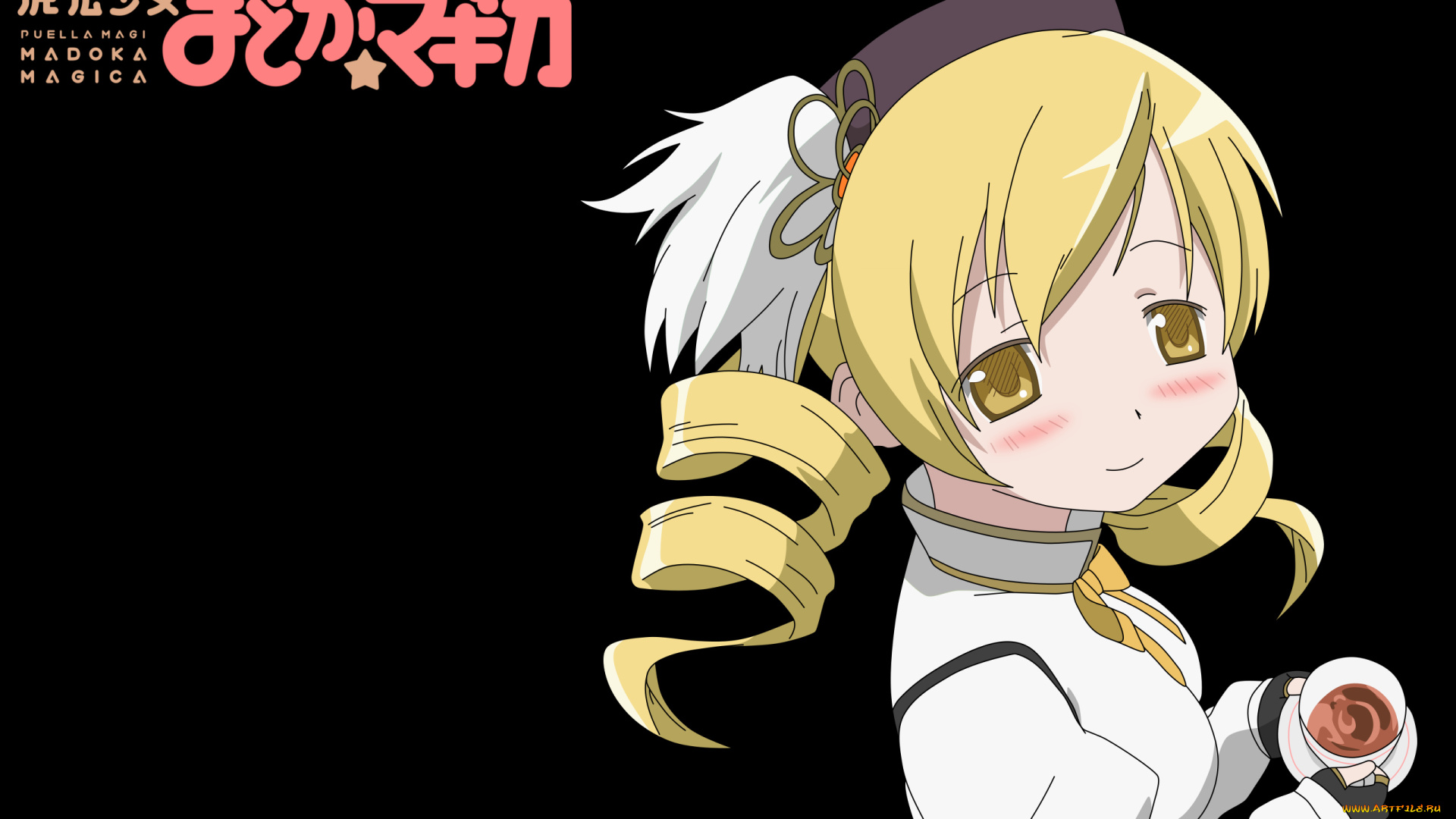 аниме, mahou, shoujo, madoka, magika, tomoe, mami, mahou, shoujo, madoka, magica, взгляд, девочка