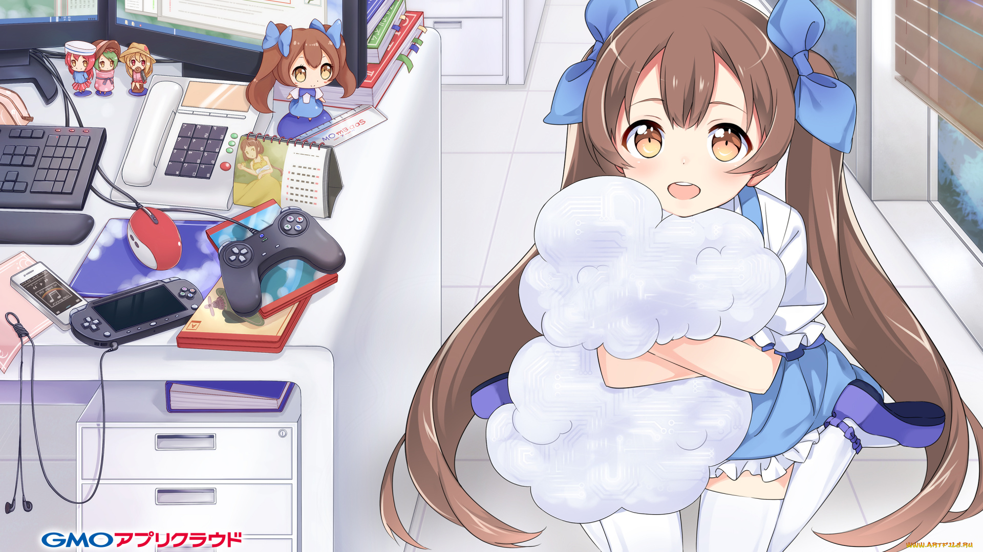 аниме, оружие, , техника, , технологии, девочка, арт, gmo