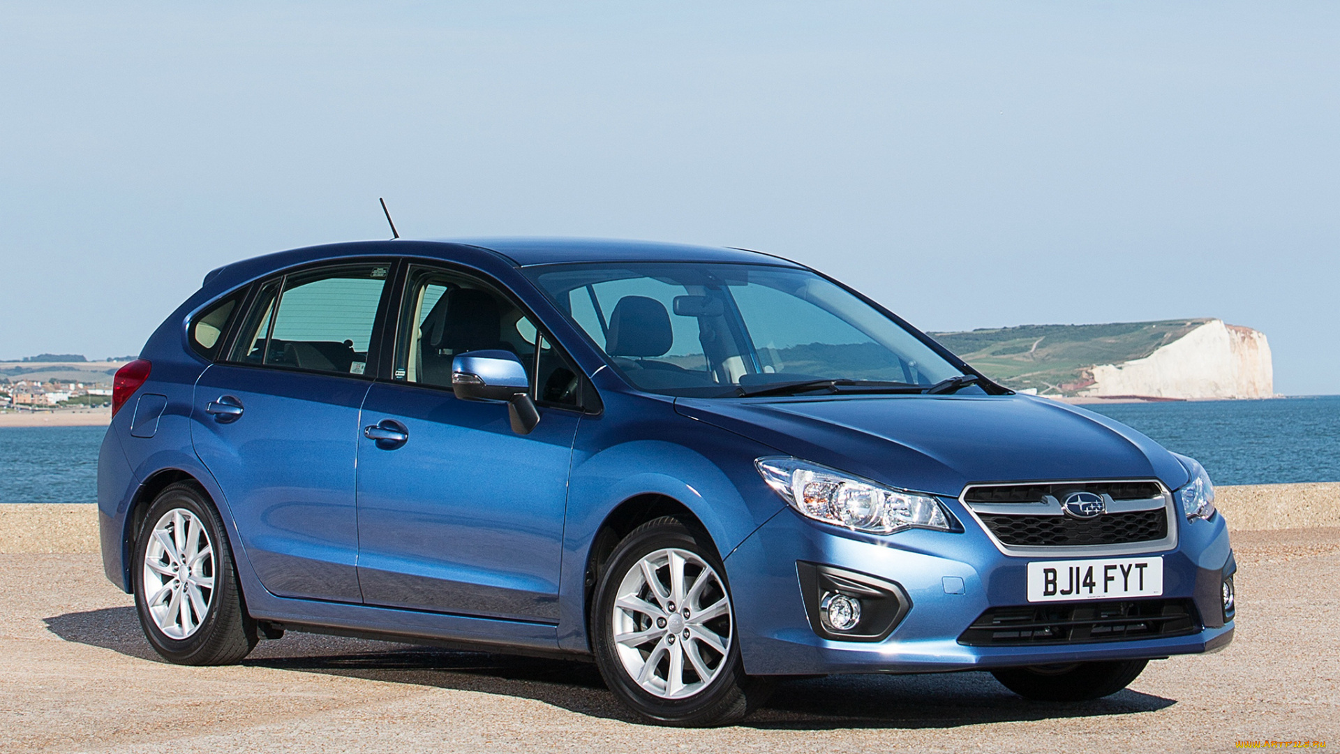автомобили, subaru, 2014г, gp, uk-spec, impreza, синий