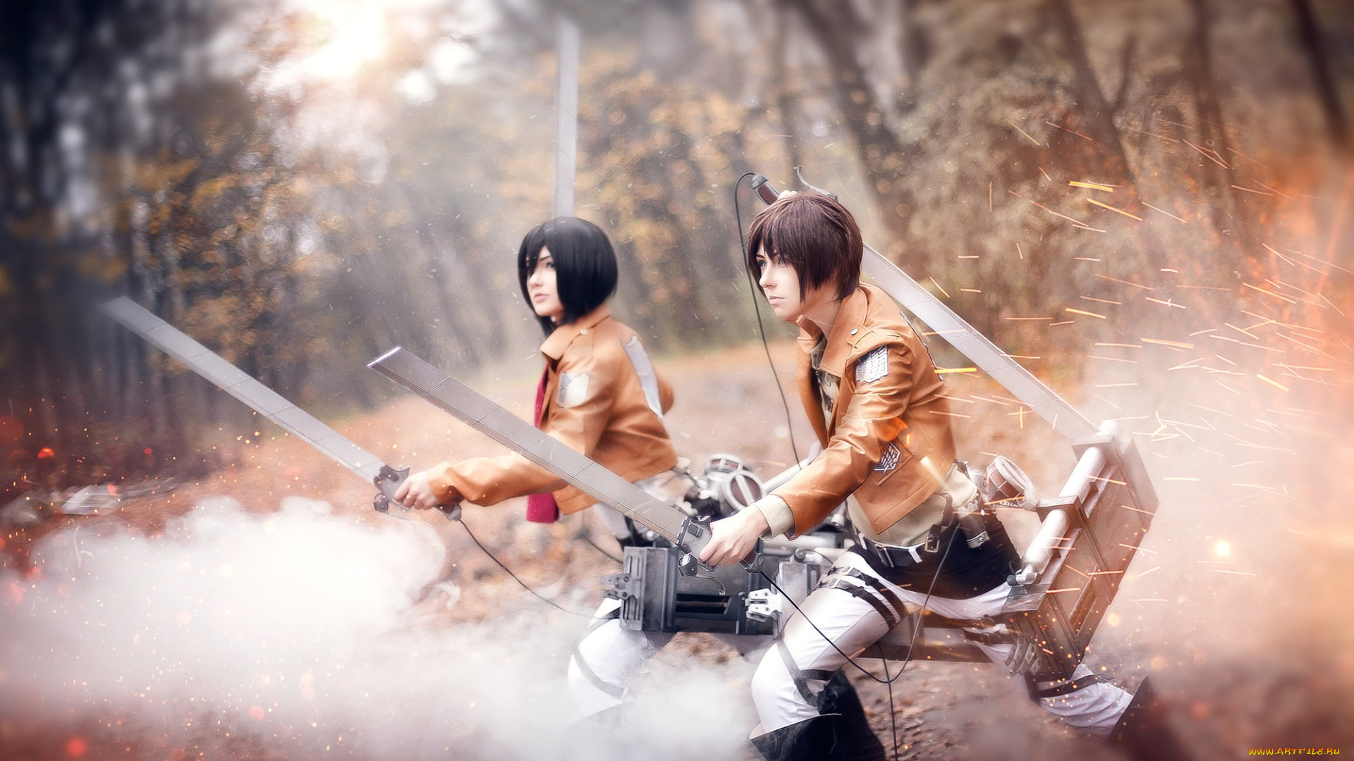 разное, cosplay, , косплей, атака, титанов, арт