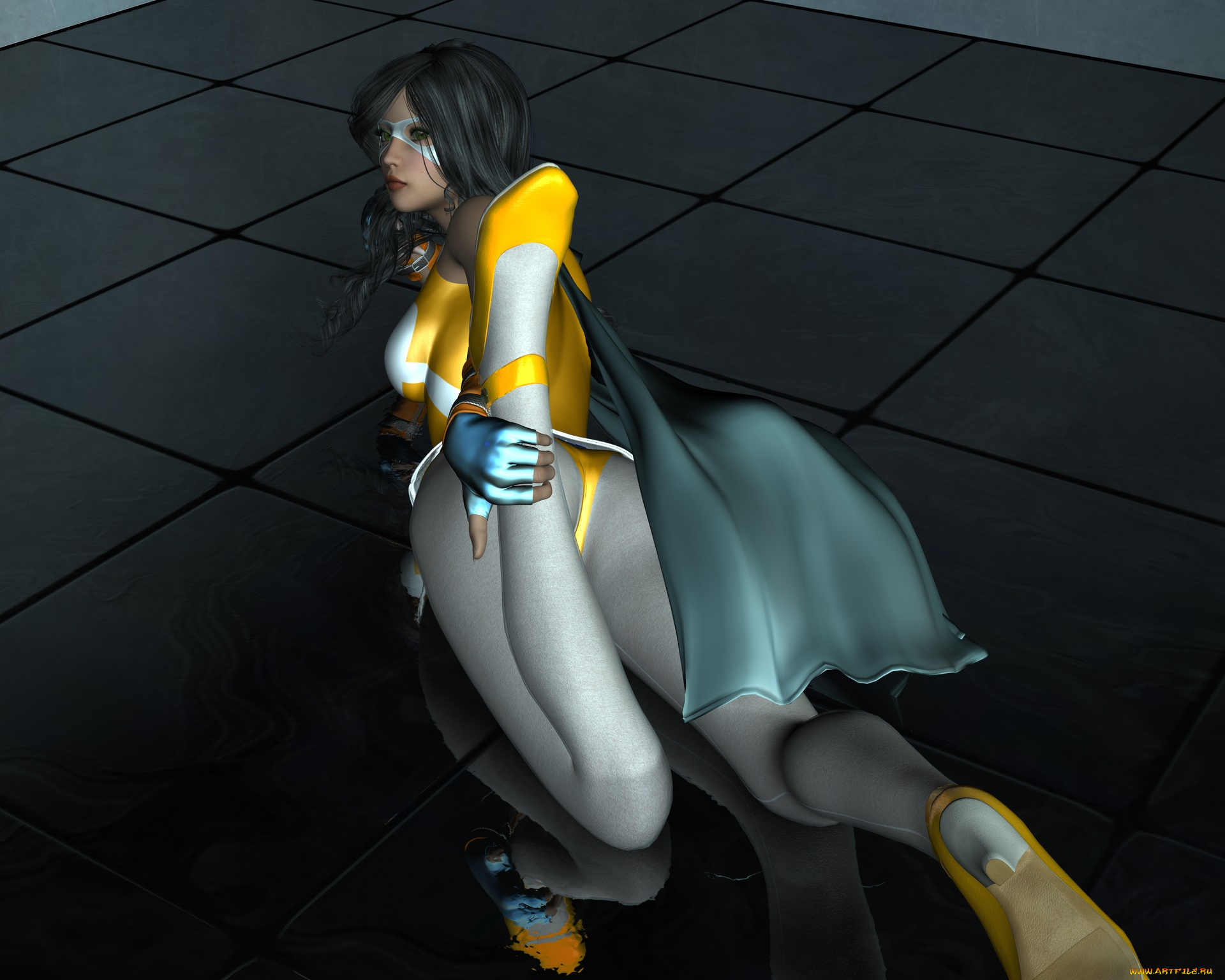 3д, графика, фантазия, , fantasy, фон, взгляд, девушка