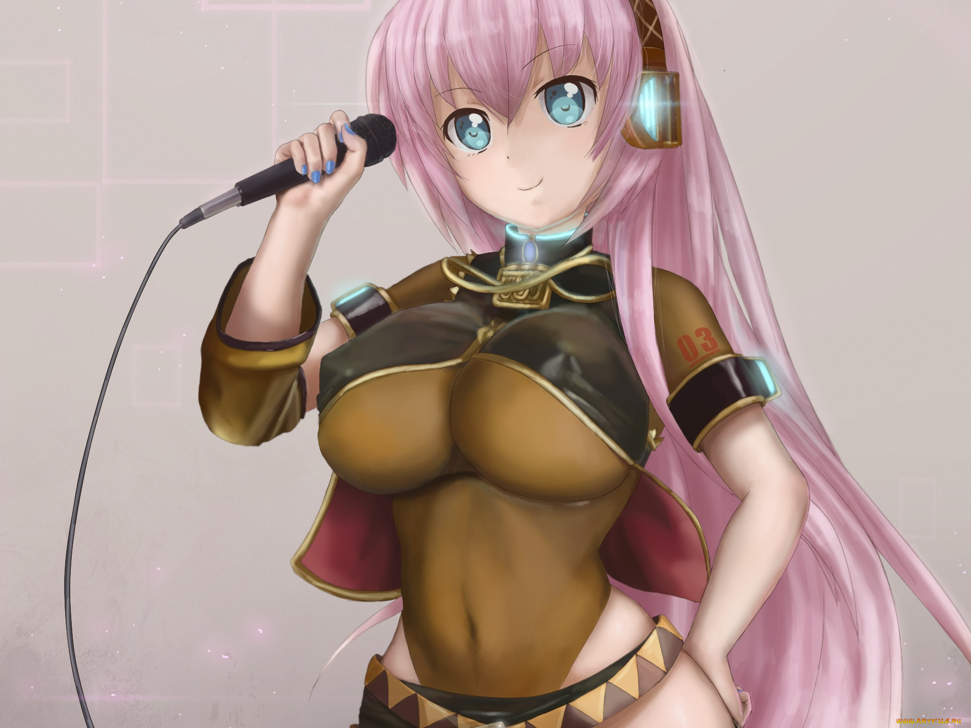 аниме, vocaloid, megurine, luka, арт, девушка, novcel