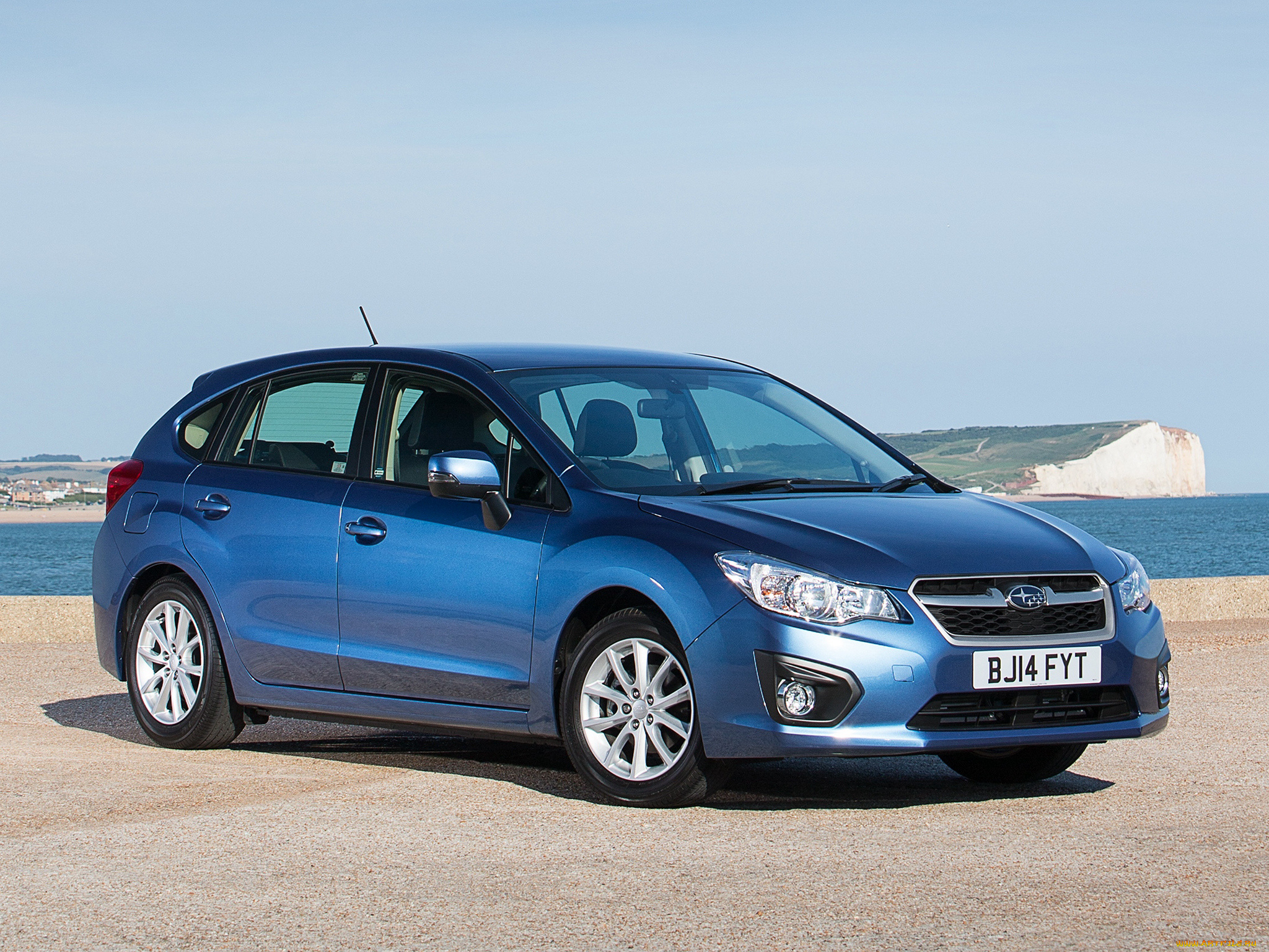 автомобили, subaru, 2014г, gp, uk-spec, impreza, синий