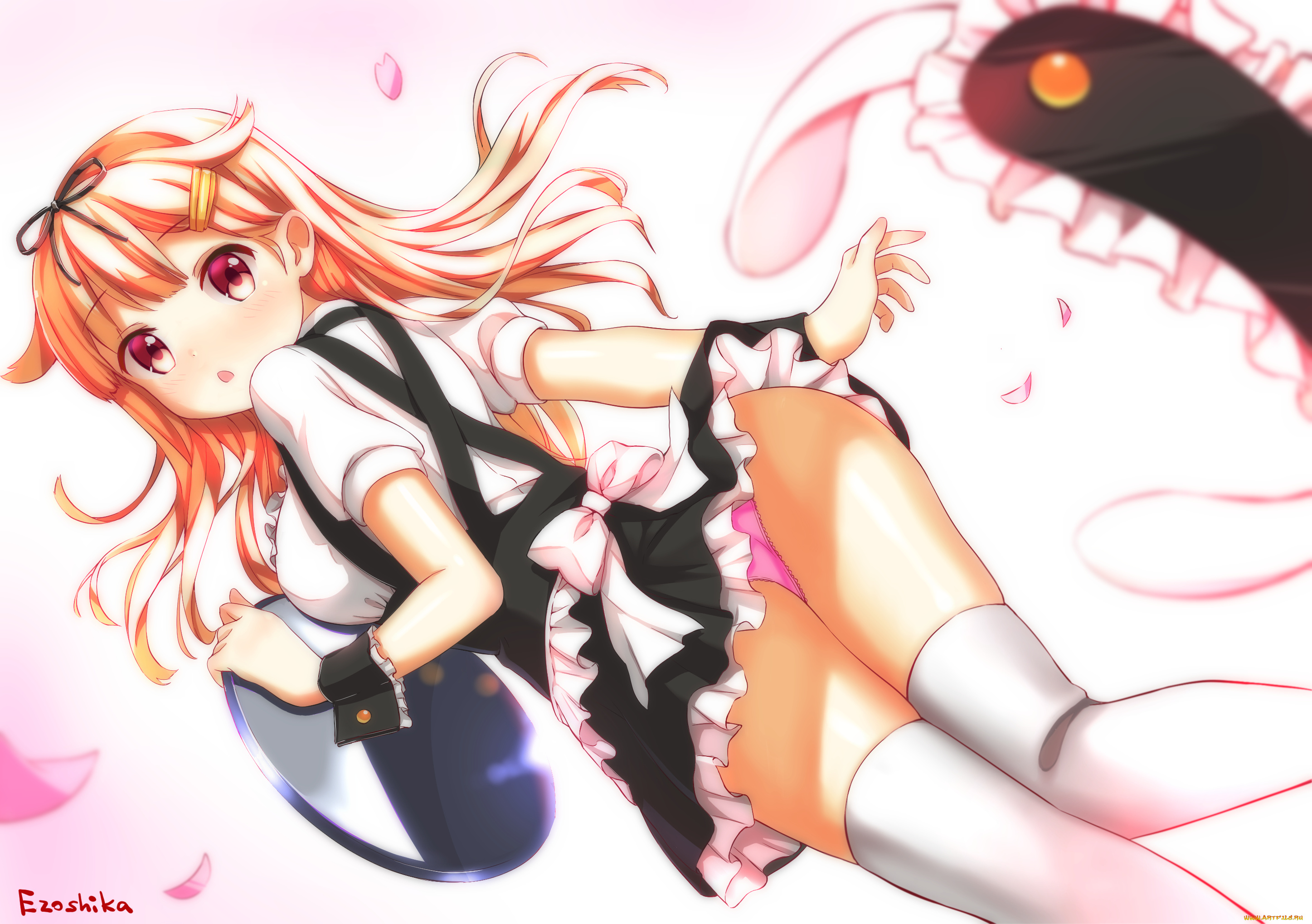 аниме, kantai, collection, kantai, collection, арт, kancolle, yuudachi, ezoshika, девочка