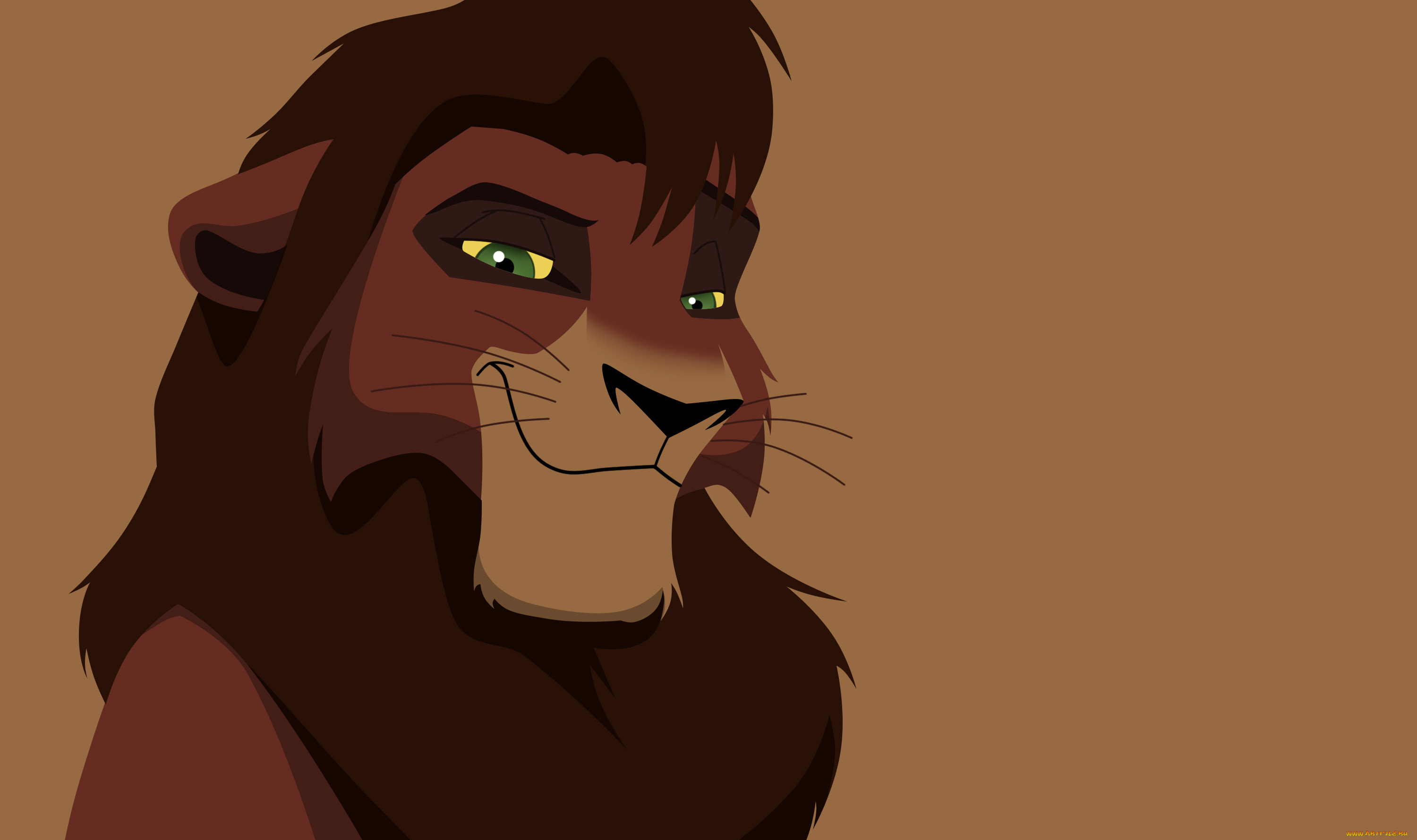 векторная, графика, мультфильмы, , cartoons, лев, фон, кову