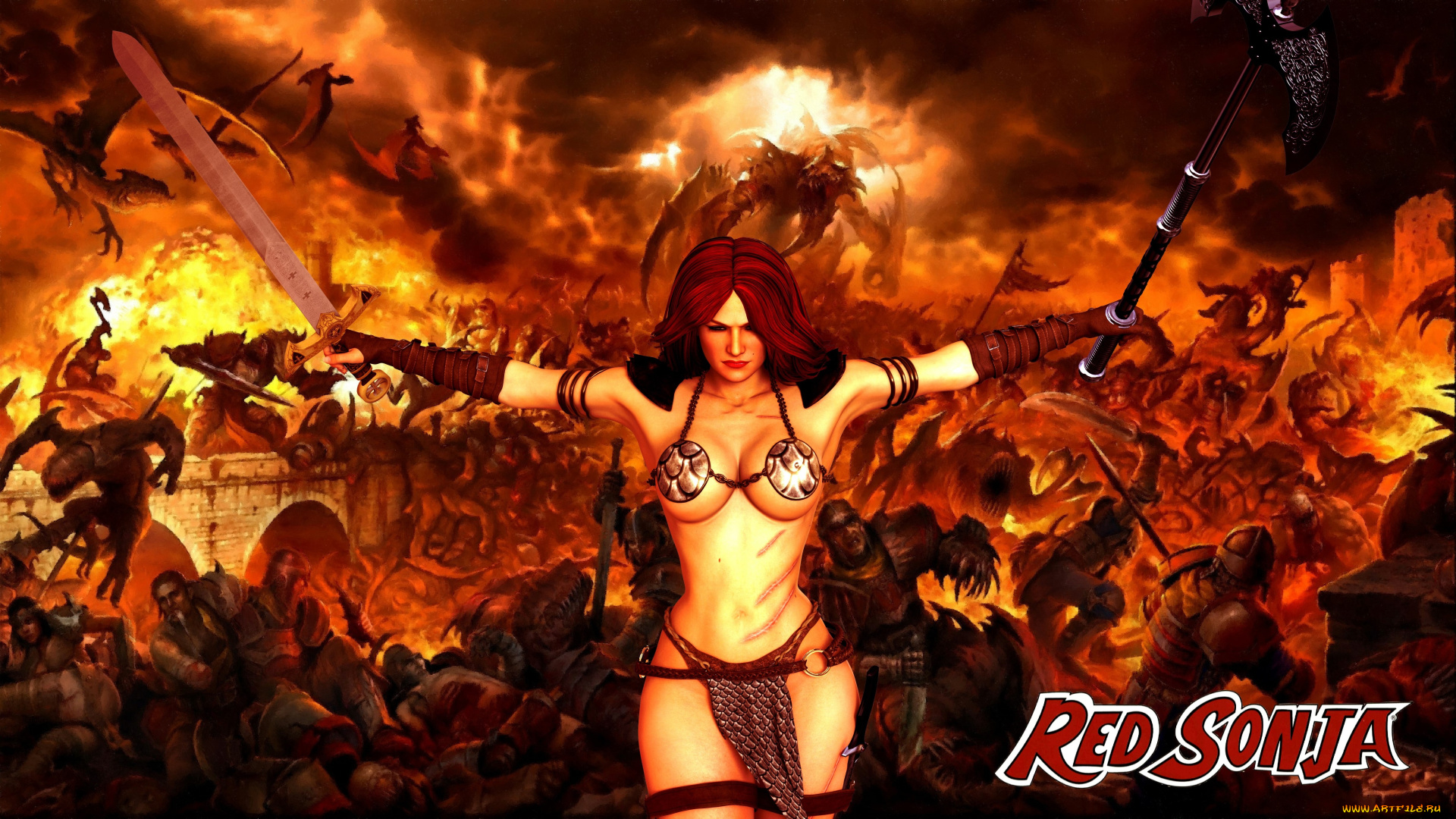 3д, графика, фантазия, , fantasy, девушка, взгляд, фон