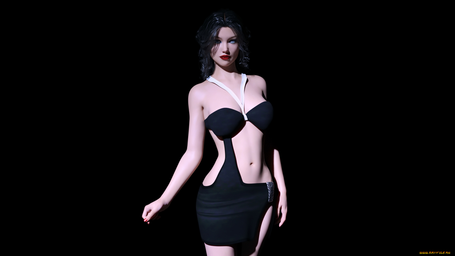 3д, графика, люди, , people, девушка, фон, взгляд