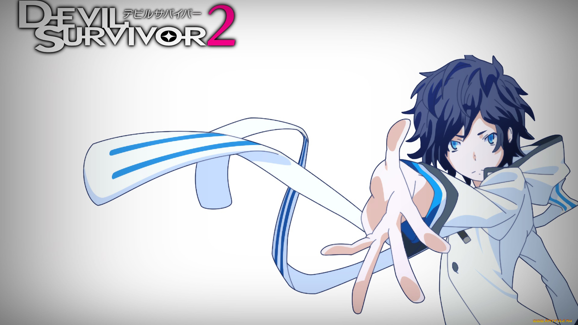 аниме, devil, survivor, фон, взгляд, парень