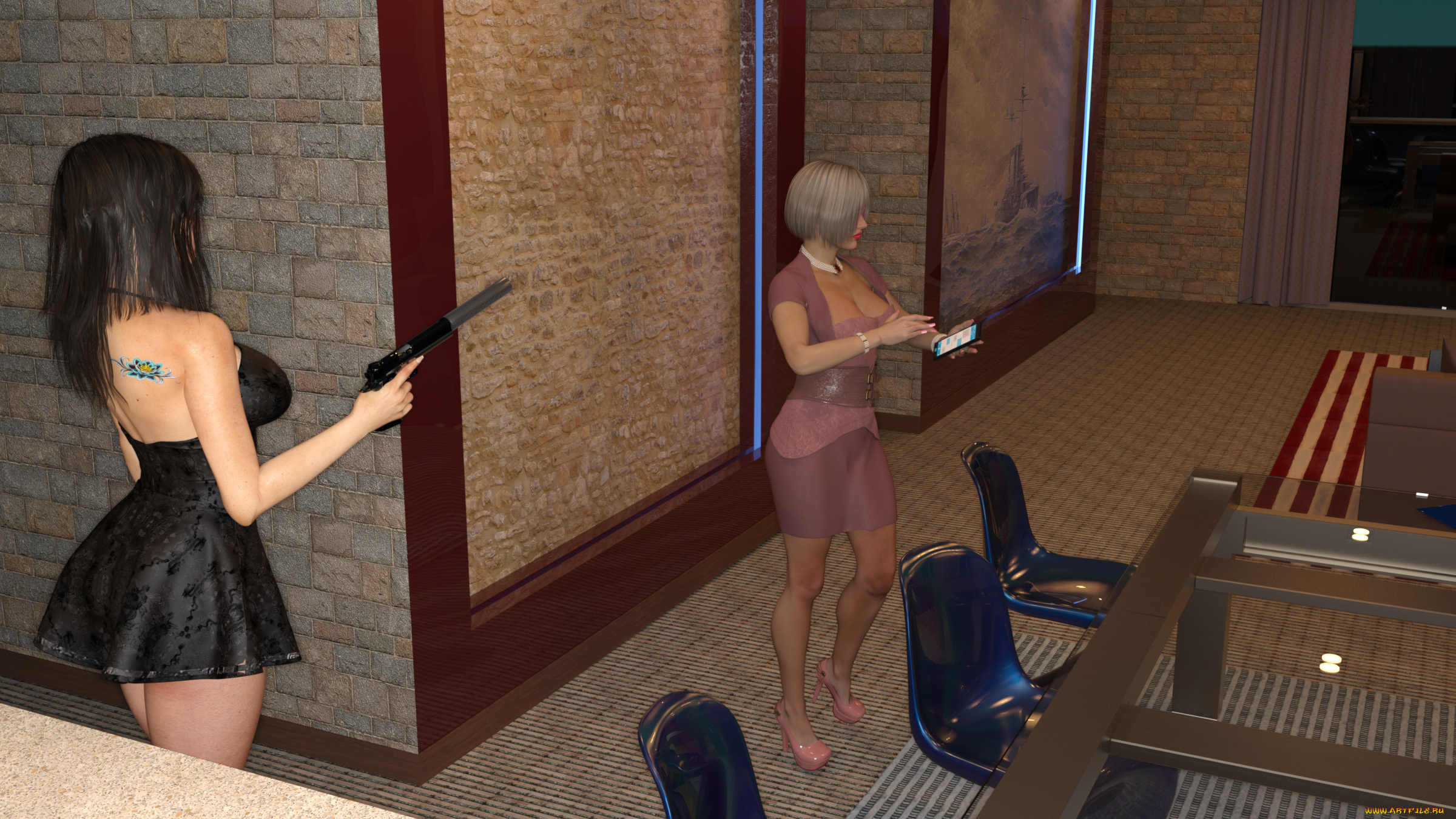 3д, графика, люди, , people, фон, взгляд, девушка