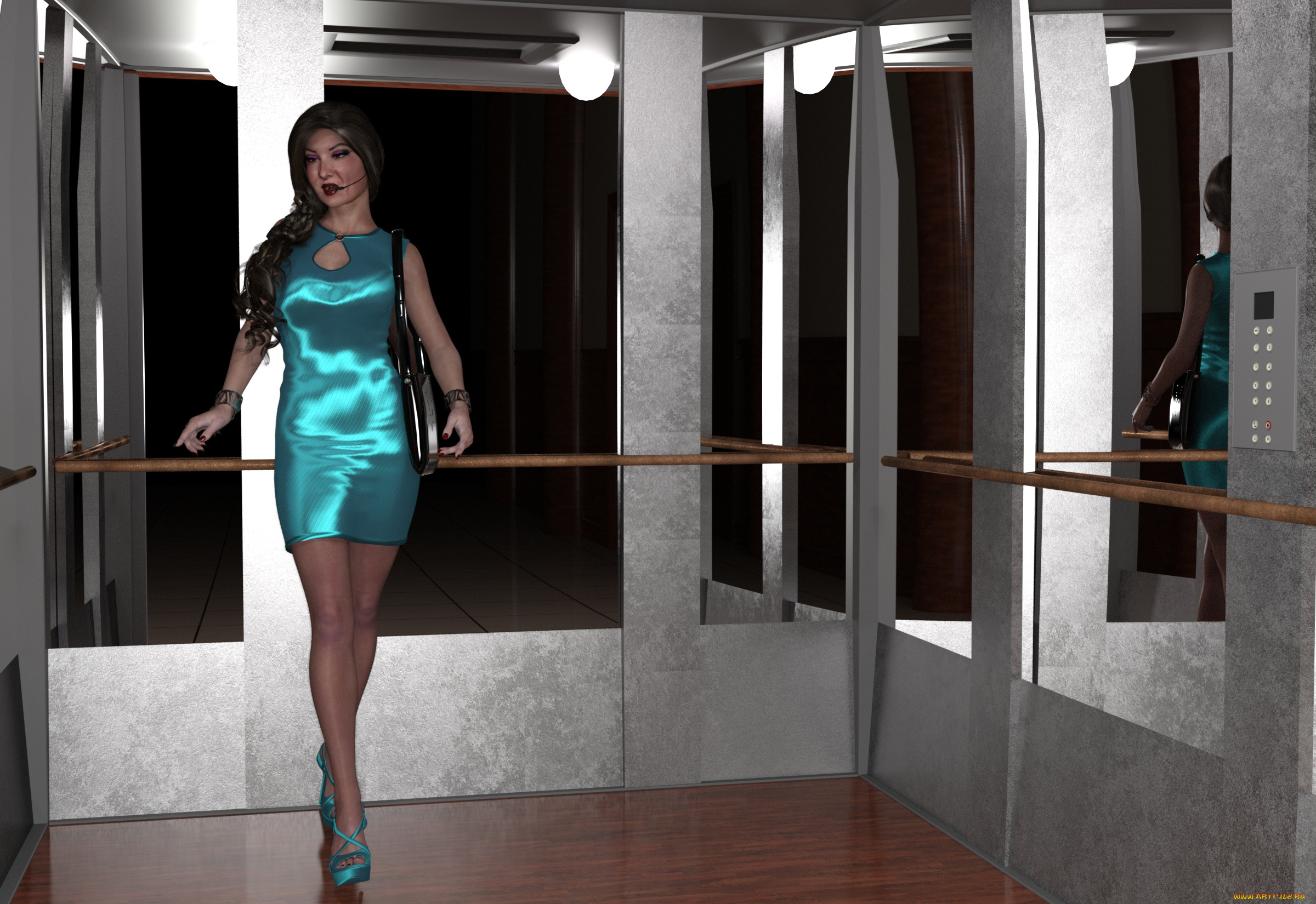 3д, графика, люди, , people, девушка, взгляд, фон