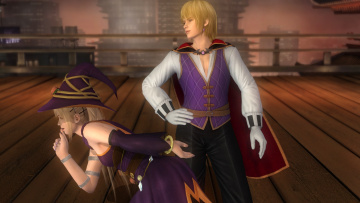 обоя 3д графика, фантазия , fantasy, девушка, взгляд, фон, парень, поза