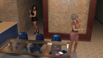 обоя 3д графика, люди , people, фон, взгляд, девушка