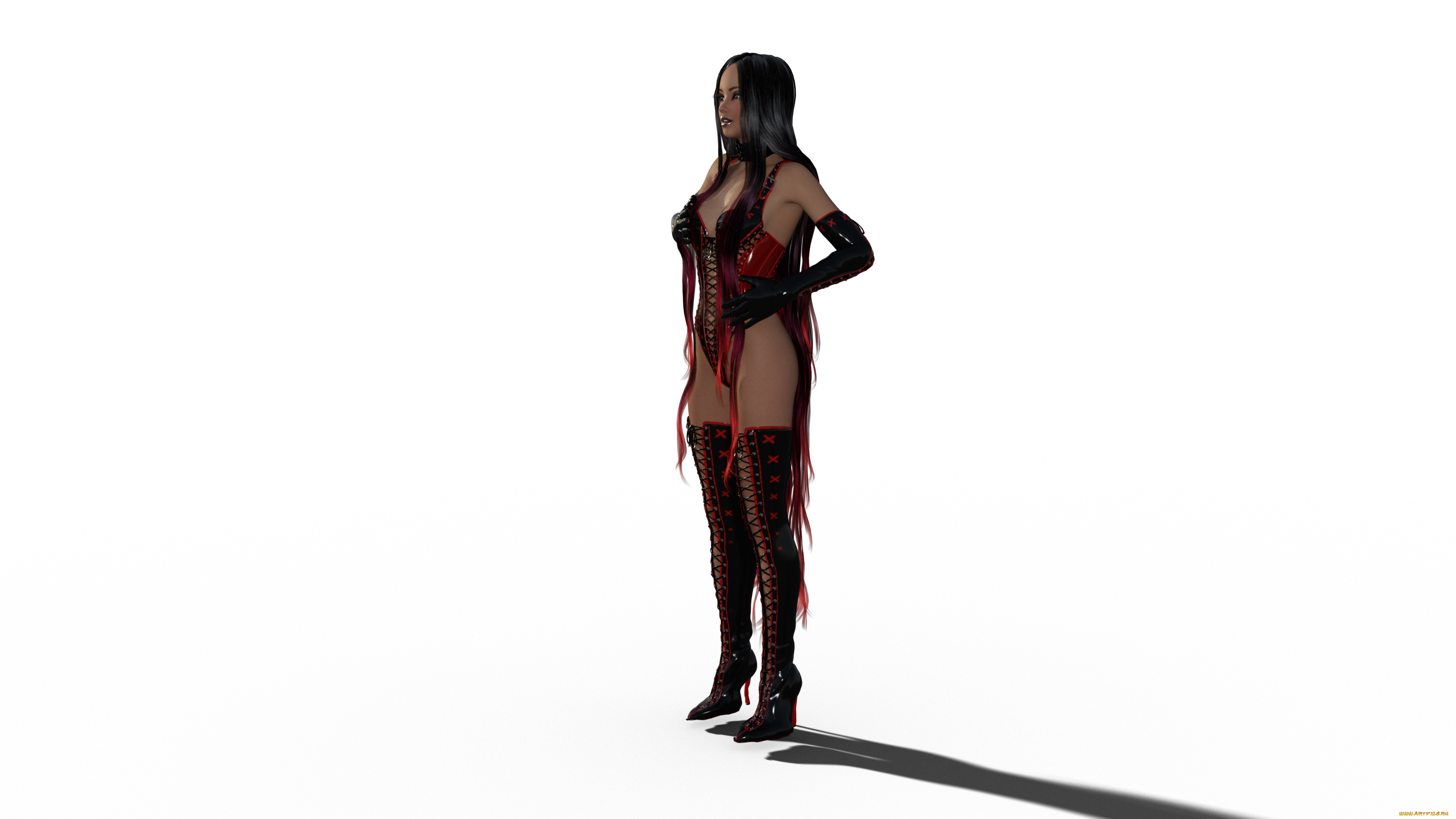 3д, графика, люди, , people, девушка, взгляд, фон