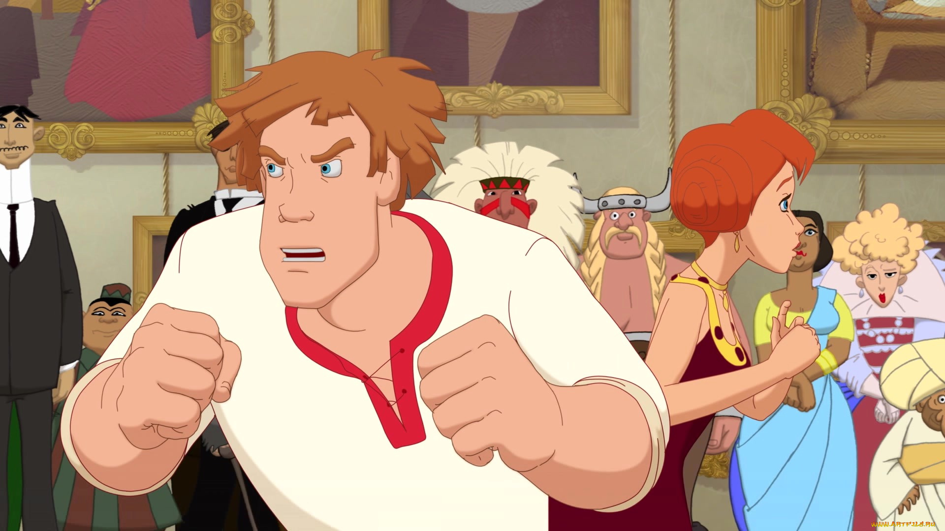 мультфильмы, иван, царевич, и, серый, волк, 3, девушка, парень, люди, эмоции