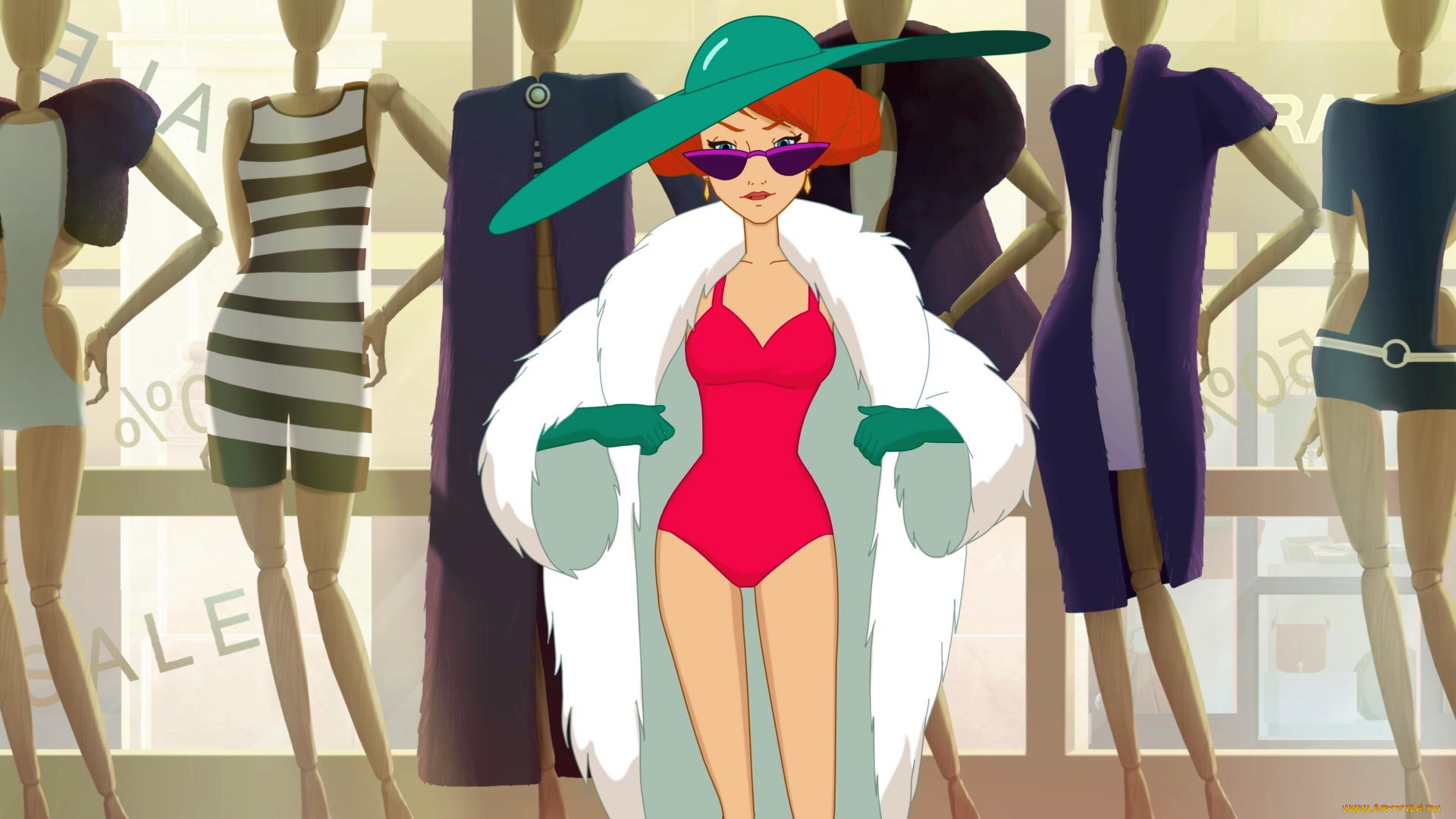 мультфильмы, иван, царевич, и, серый, волк, 3, девушка, царевна, манекен, одежда