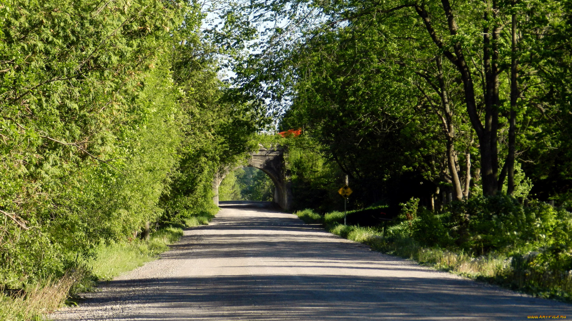 природа, дороги, шоссе, дорога, арка