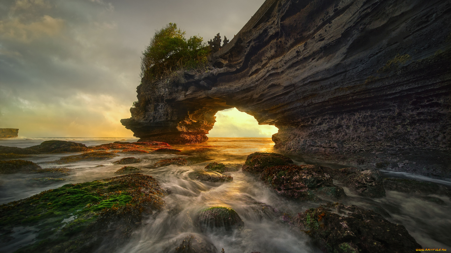 природа, побережье, простор