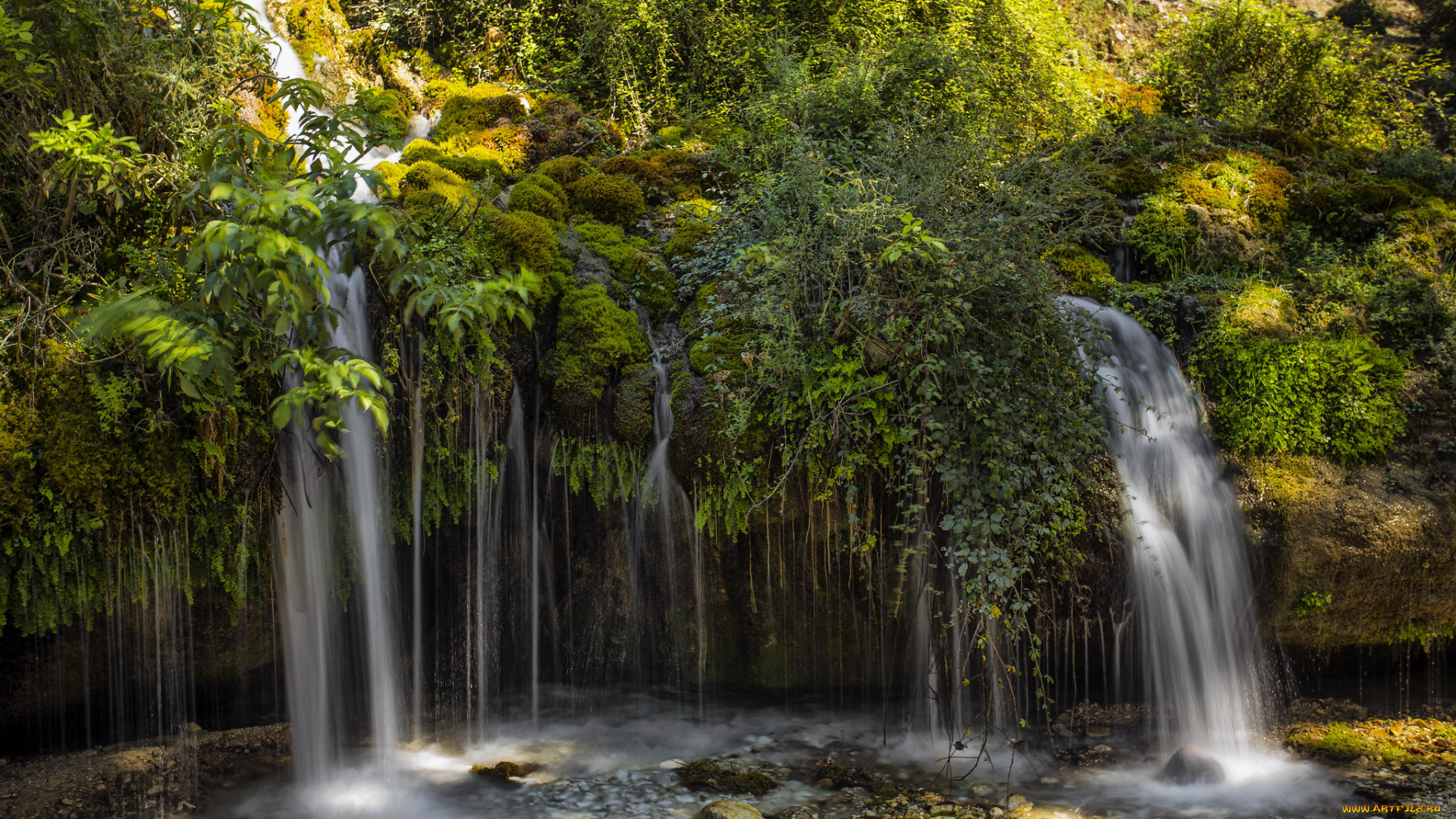 природа, водопады, простор