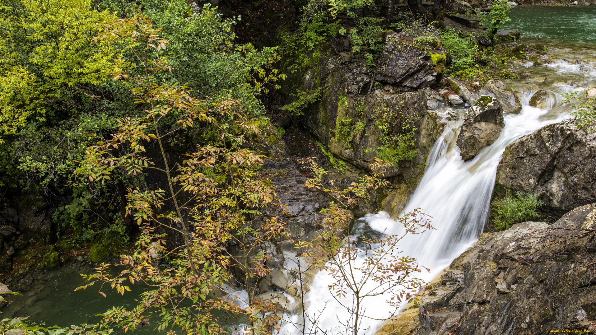 природа, водопады, простор