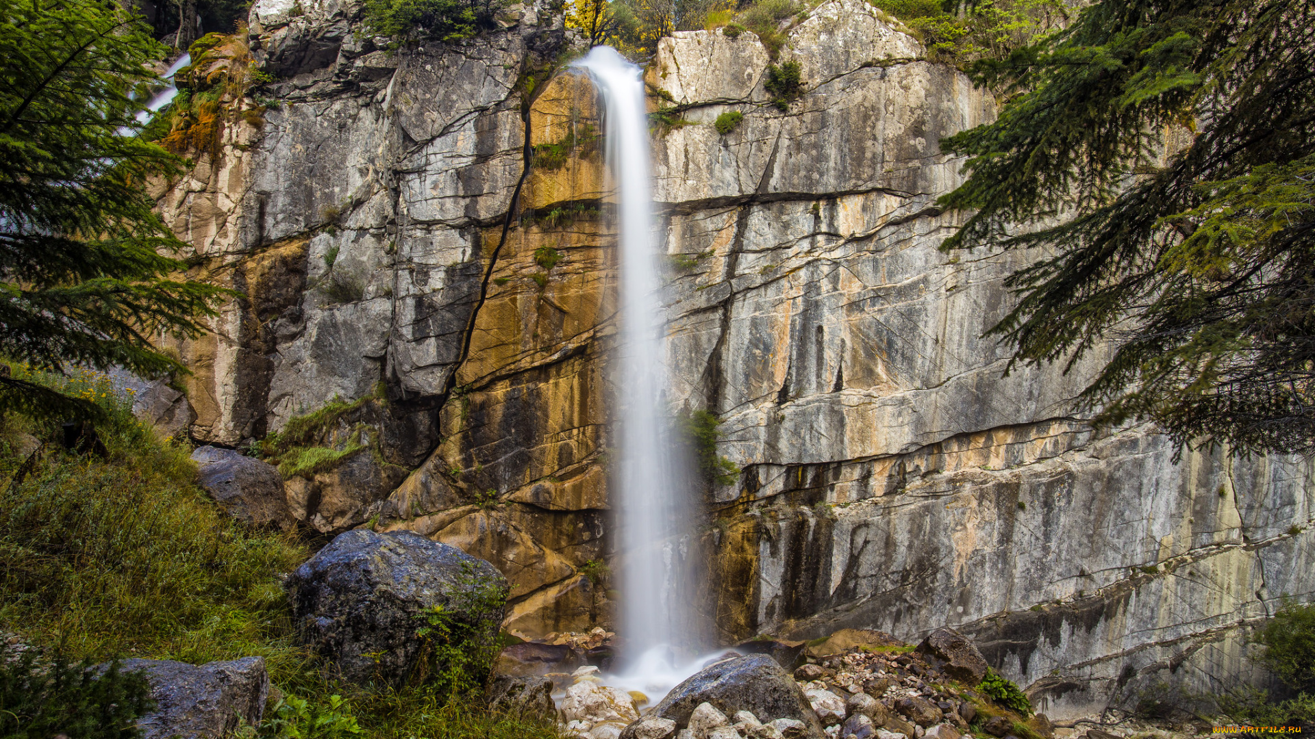 природа, водопады, простор