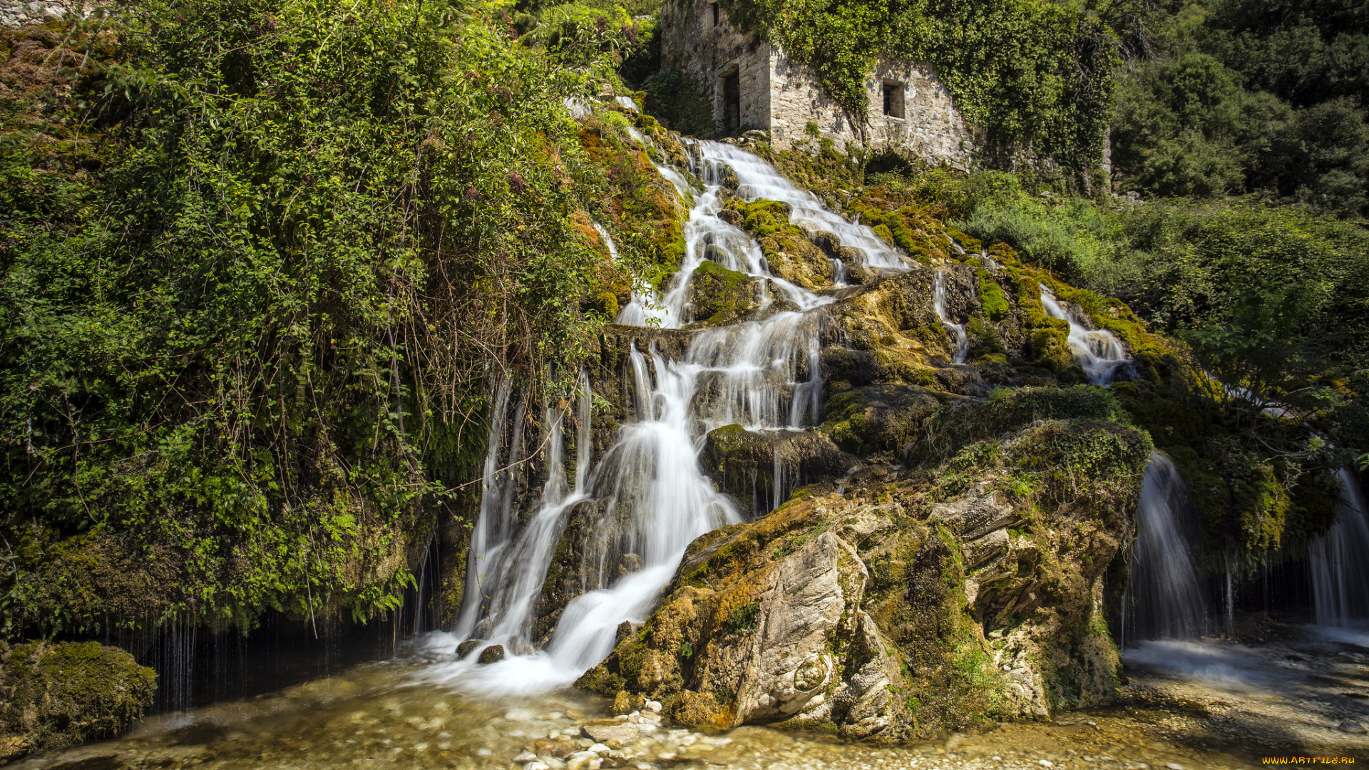 природа, водопады, простор