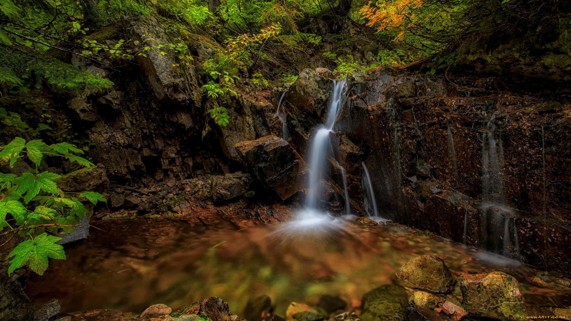 природа, водопады, простор