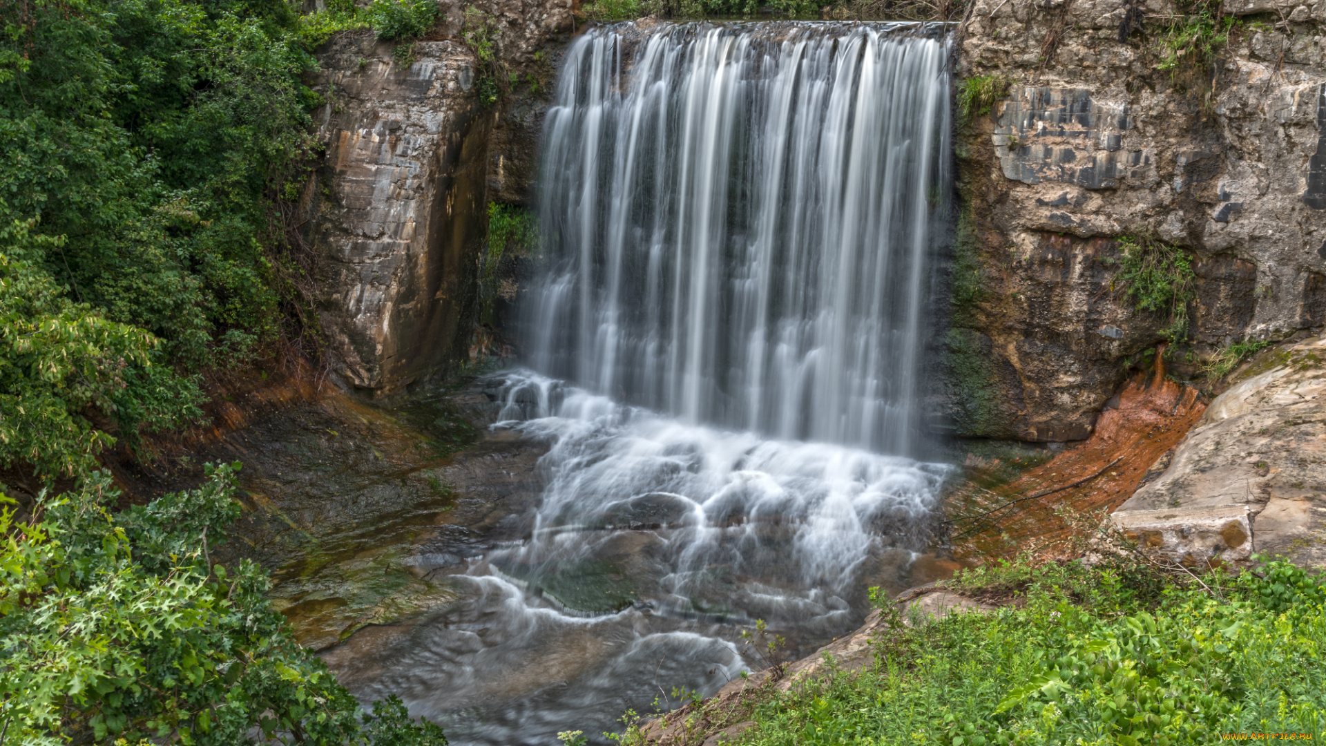 природа, водопады, простор