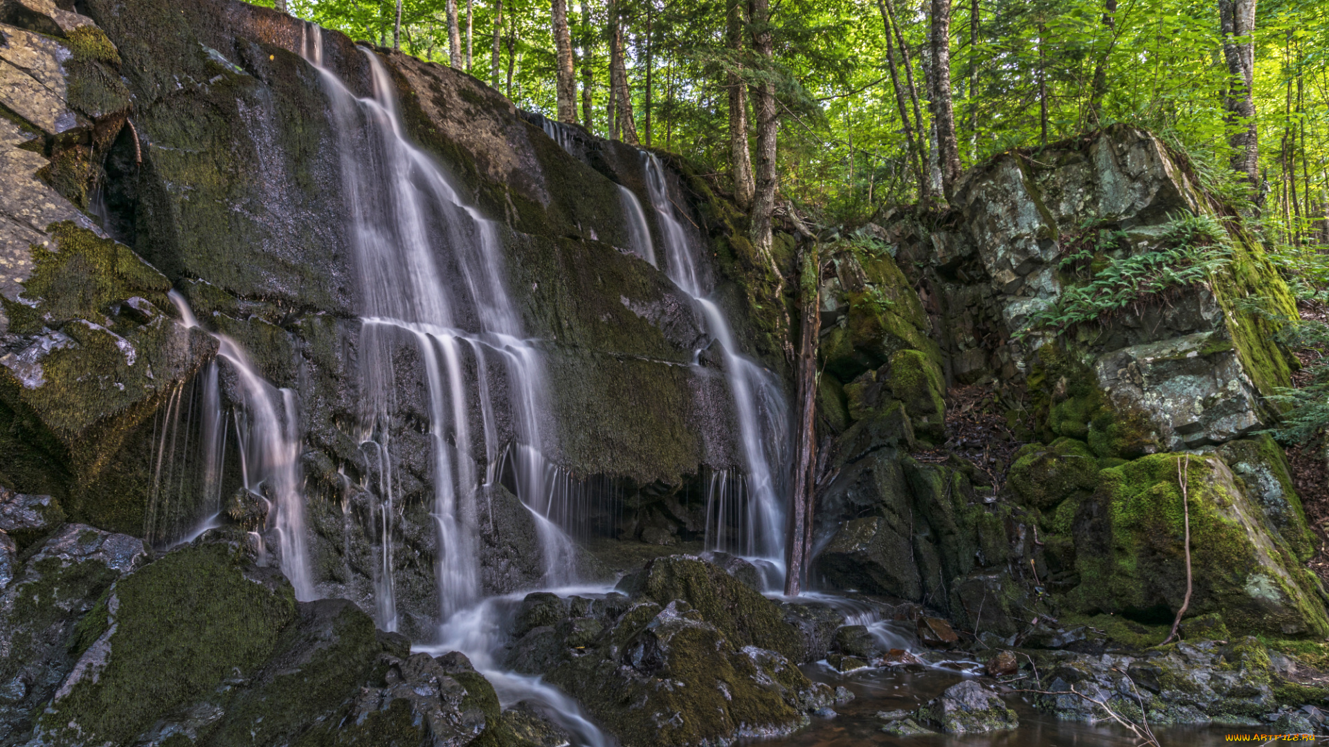 природа, водопады, простор