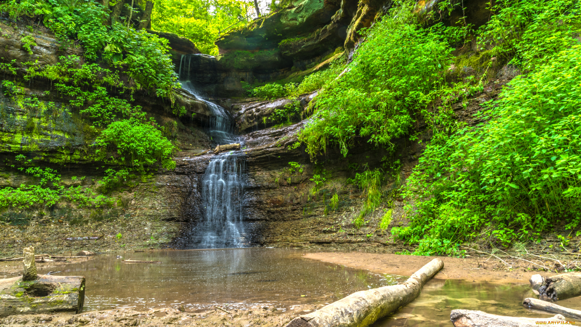 природа, водопады, простор