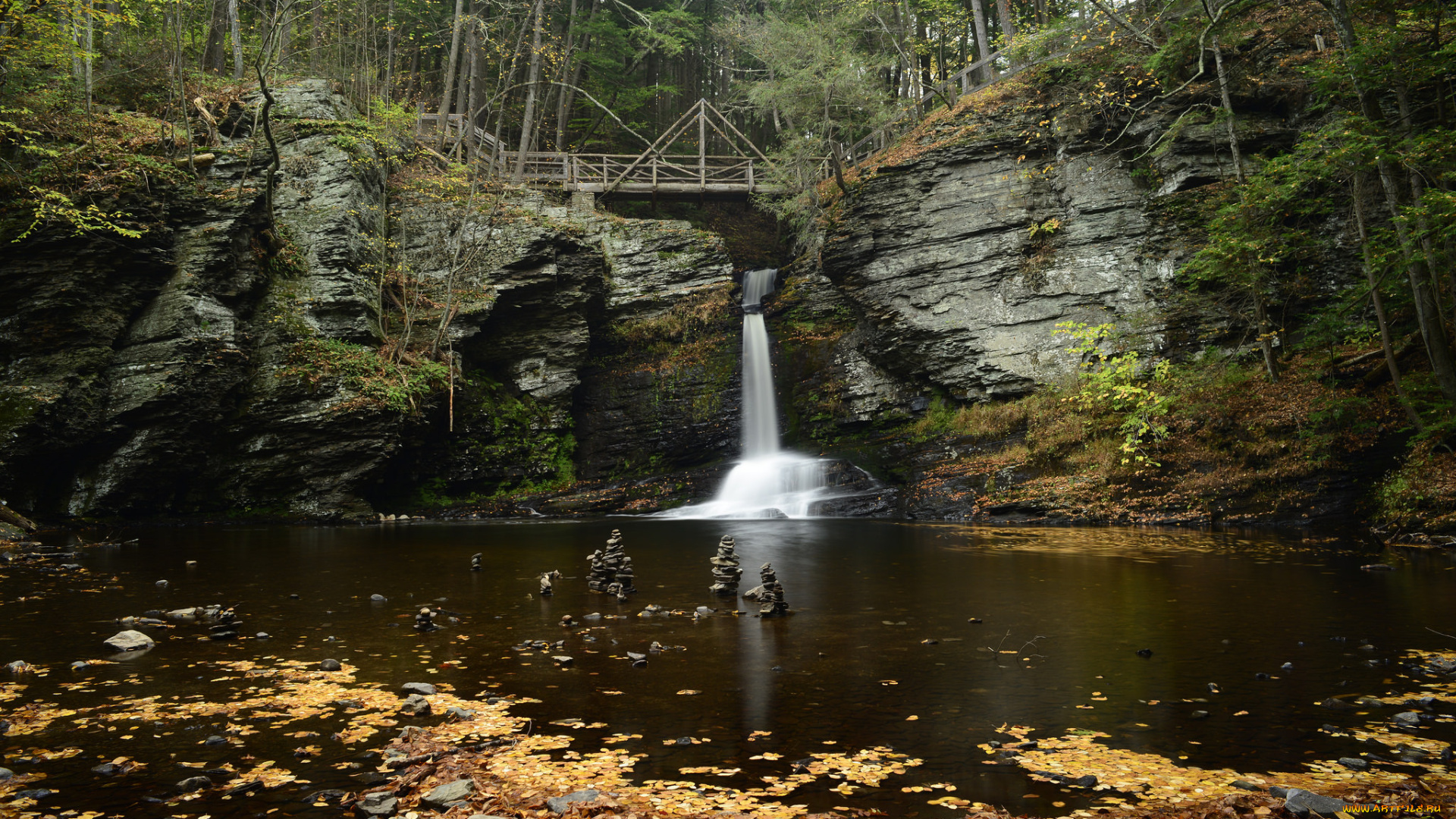 природа, водопады, простор