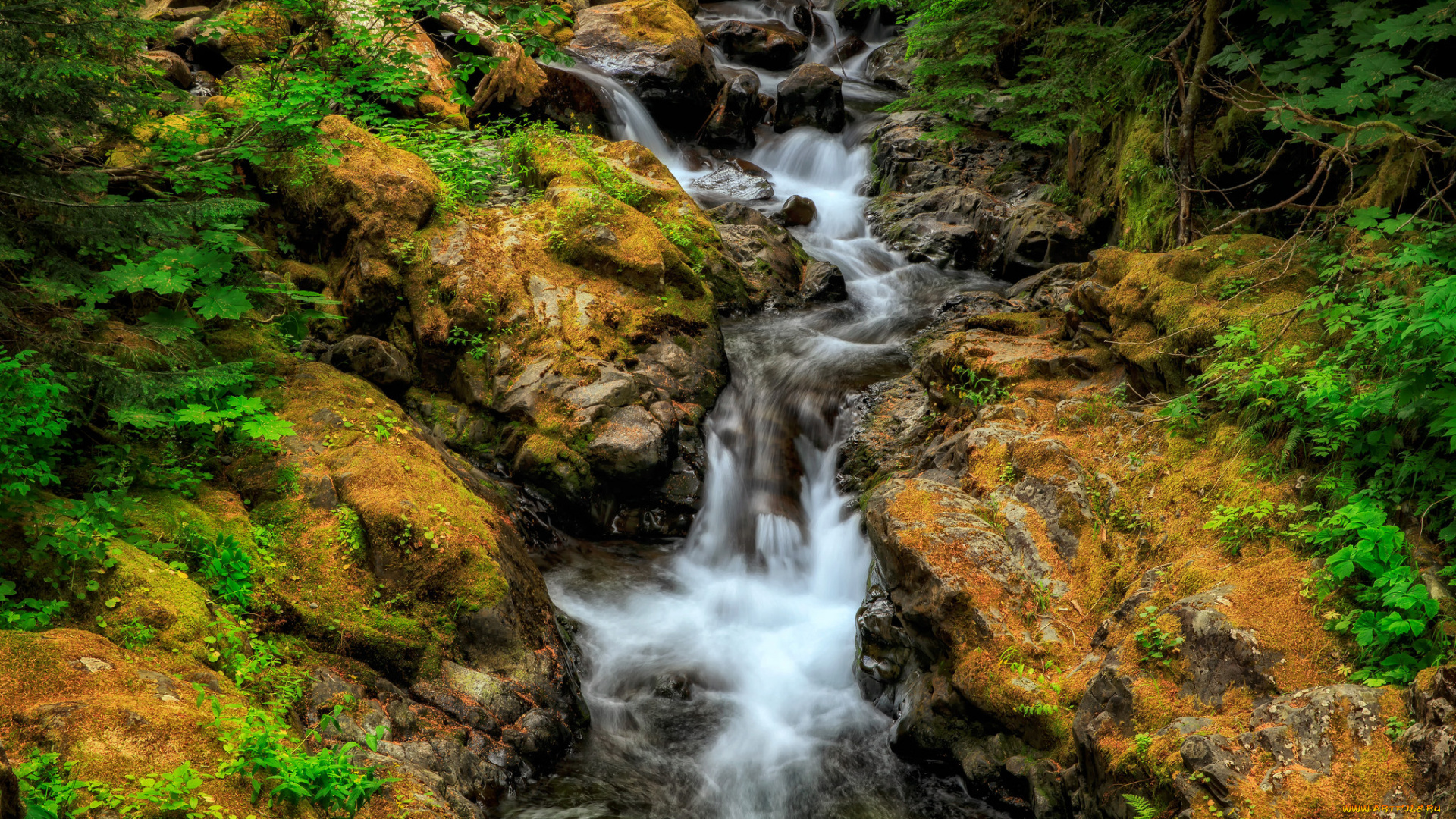 природа, водопады, простор