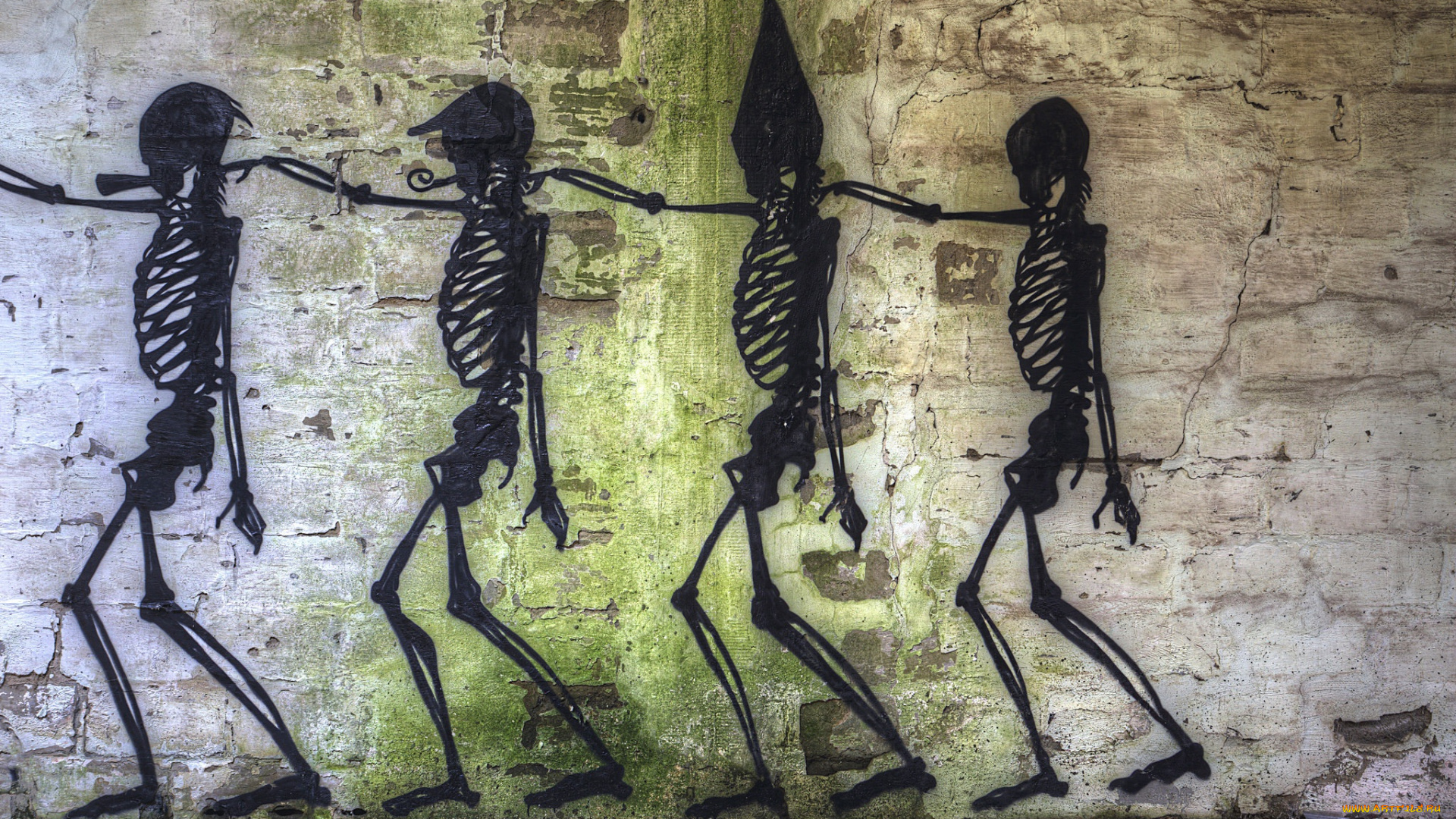 разное, граффити, рисунок, стена, фон