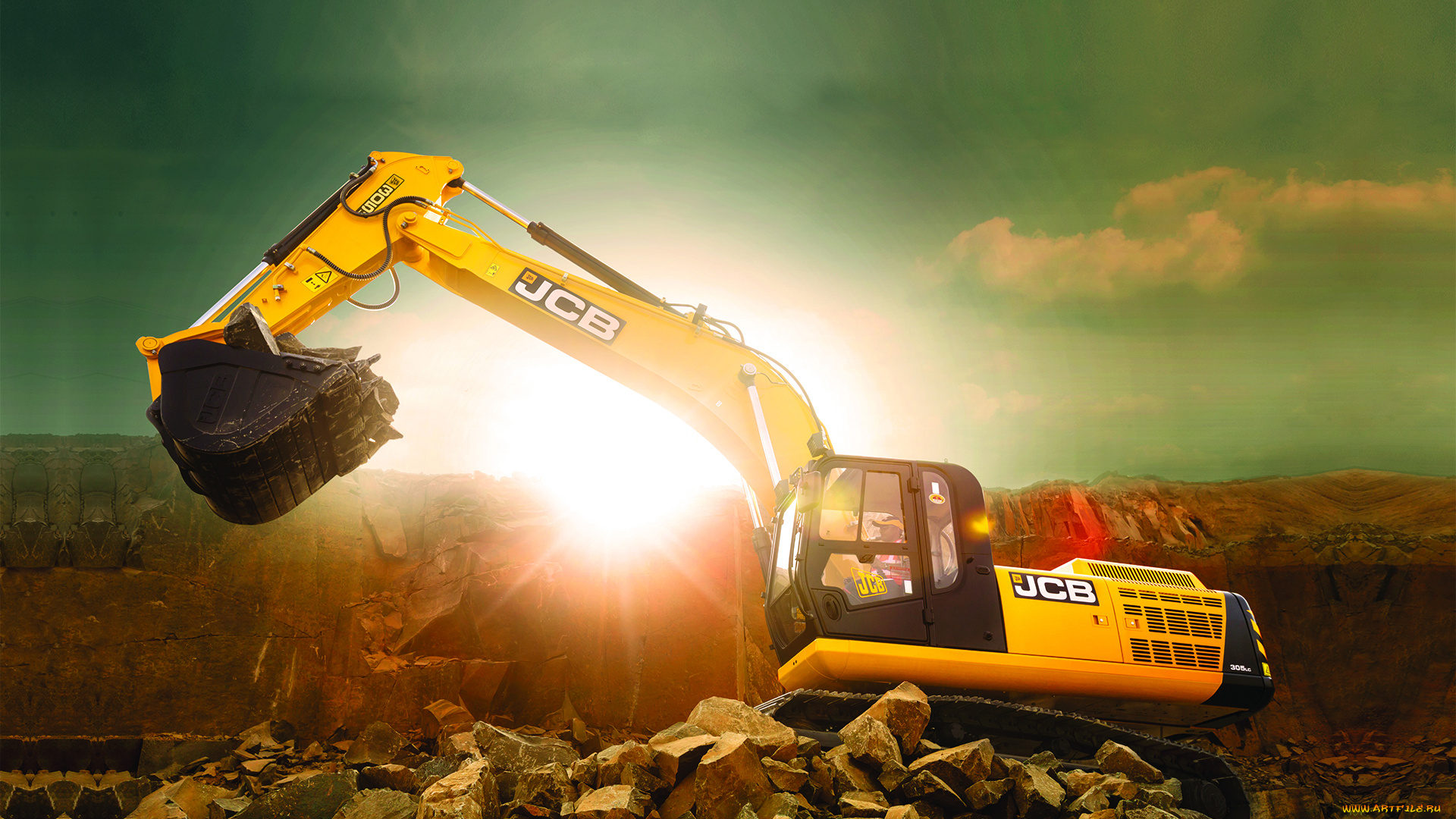 техника, экскаваторы, jcb