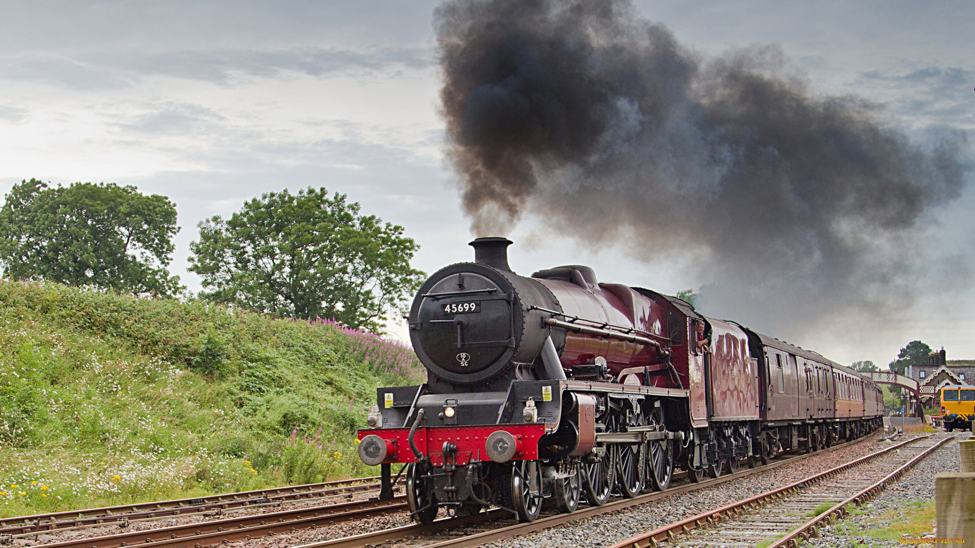 техника, паровозы, паровоз, рельсы