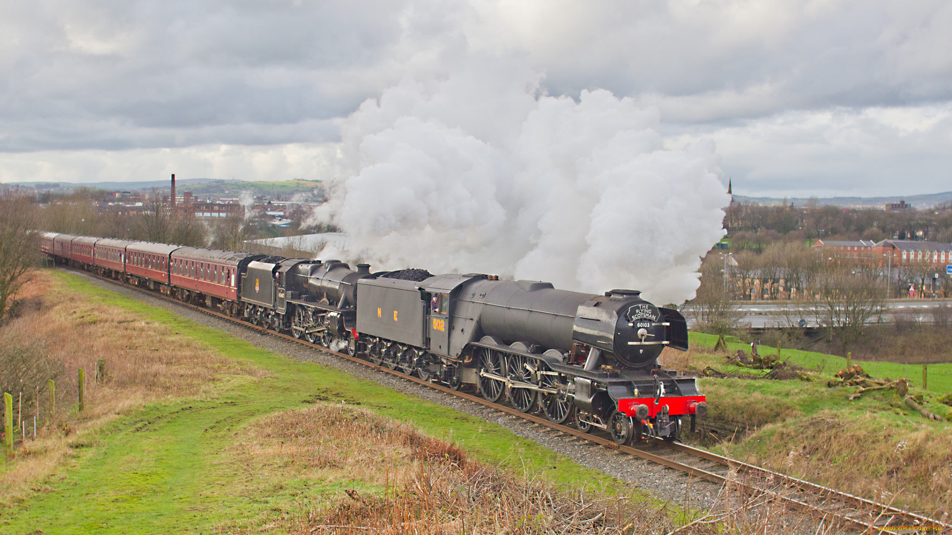 техника, паровозы, паровоз, рельсы