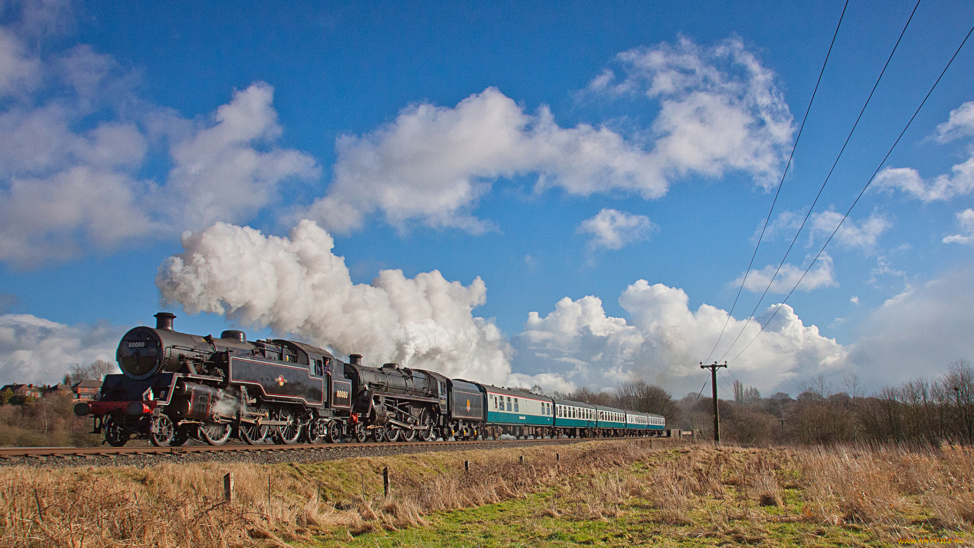 техника, паровозы, рельсы, паровоз