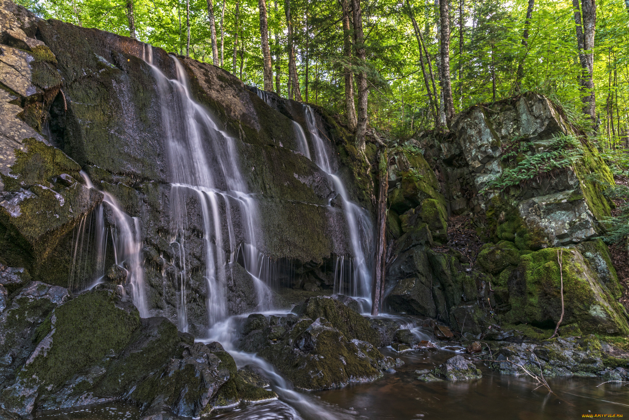 природа, водопады, простор