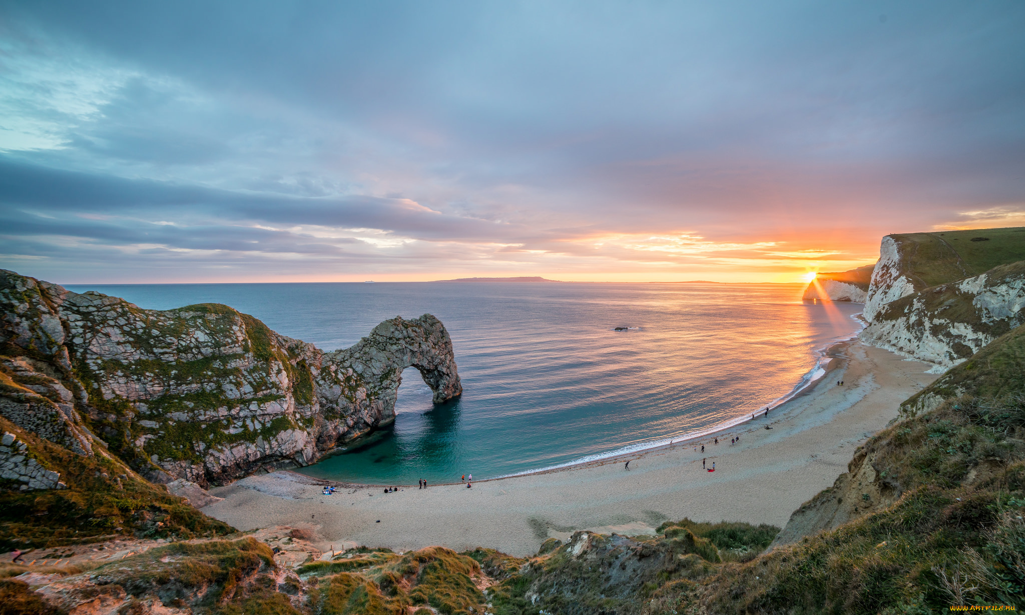 природа, побережье, простор