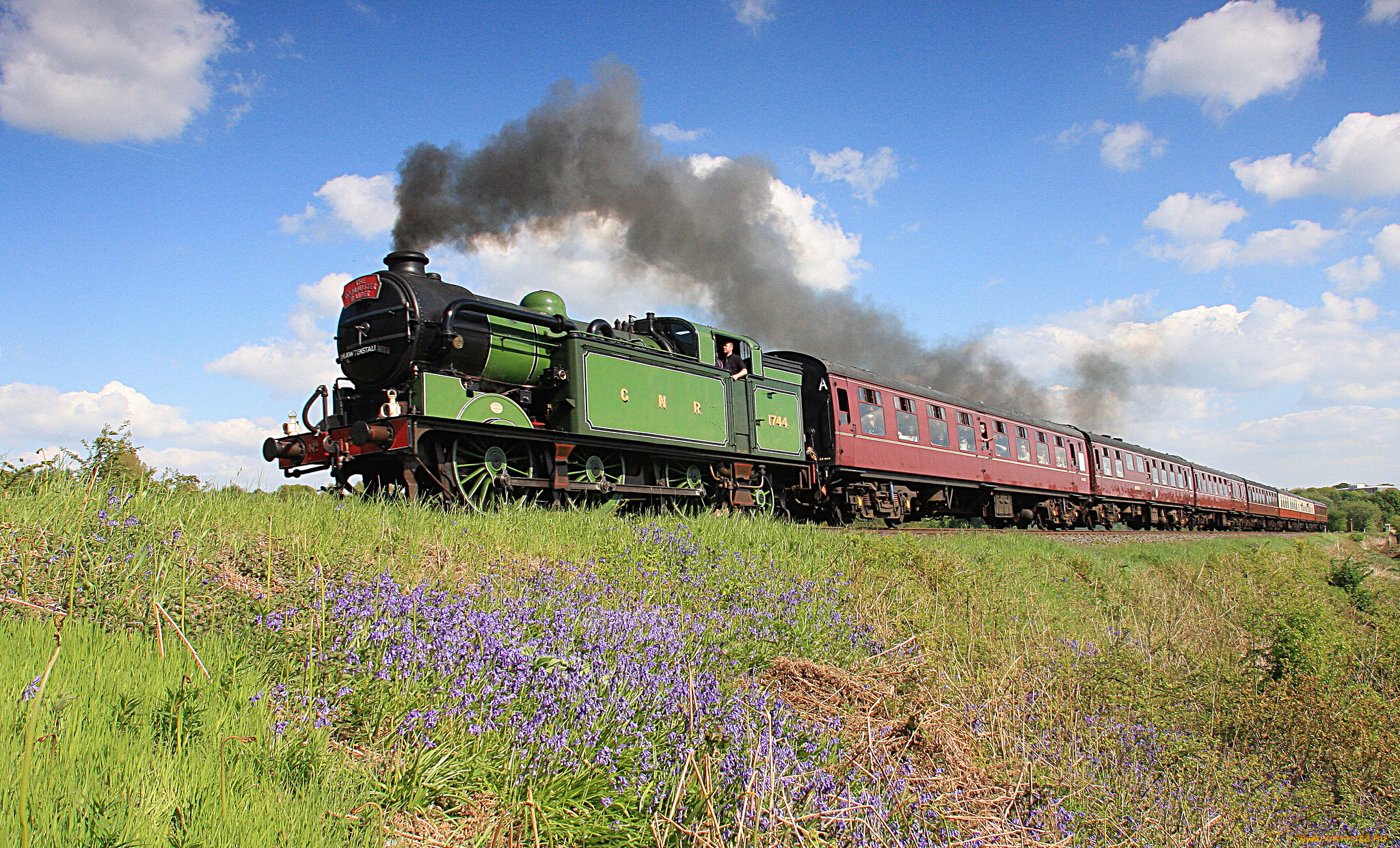 техника, паровозы, рельсы, паровоз
