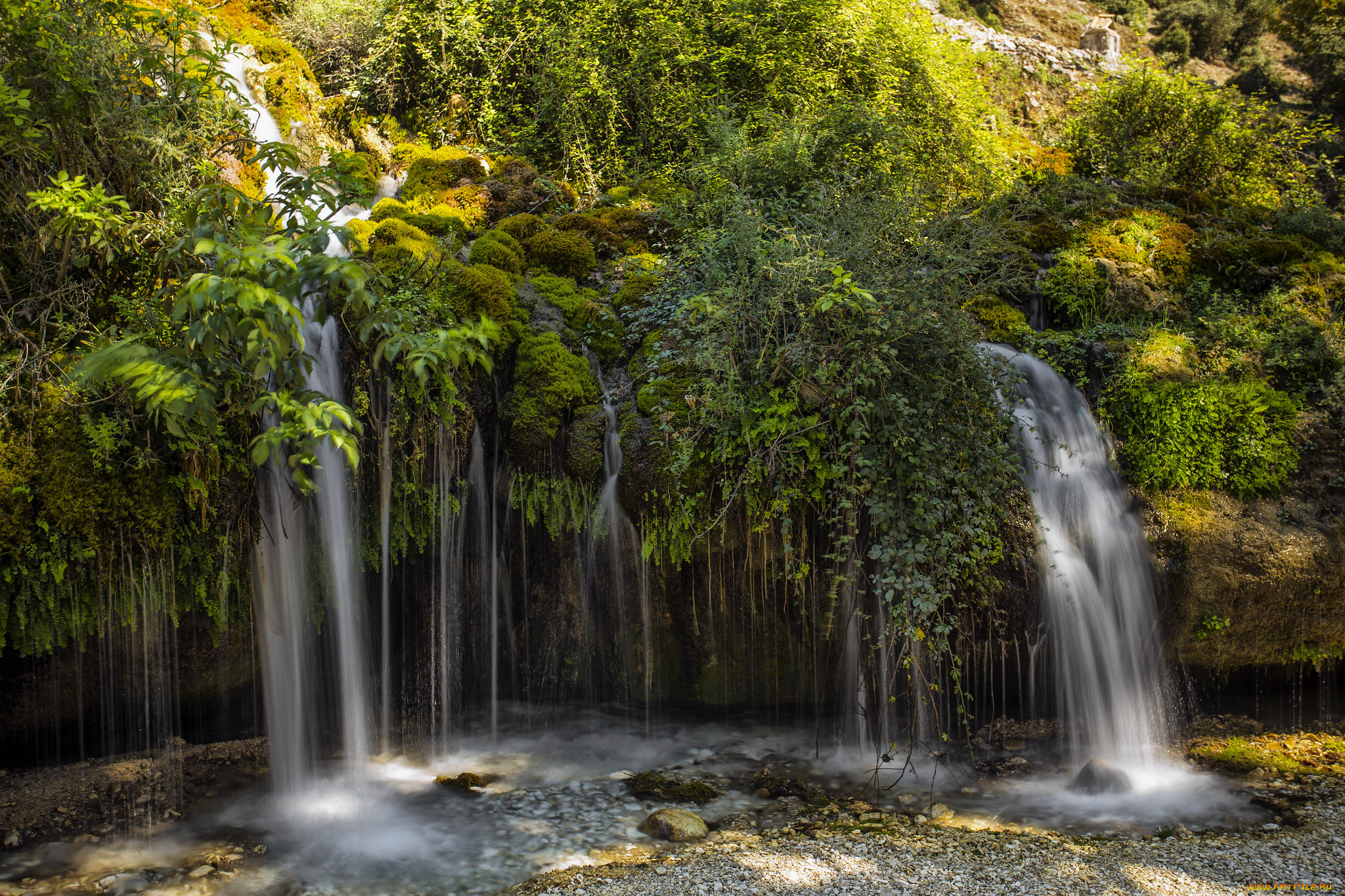 природа, водопады, простор